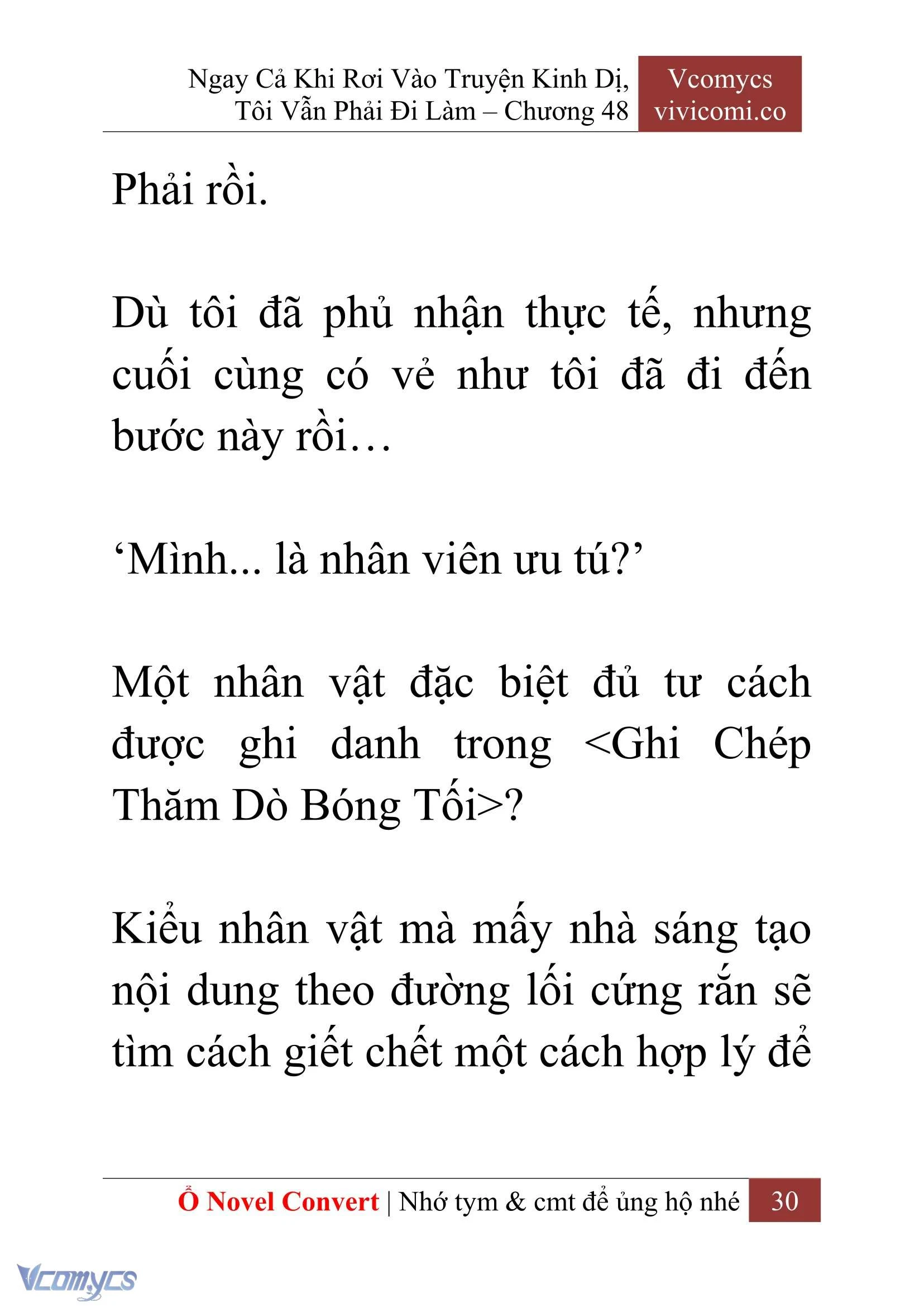 [Novel] Ngay Cả Khi Rơi Vào Truyện Kinh Dị, Tôi Vẫn Phải Đi Làm Chapter  48 - 32