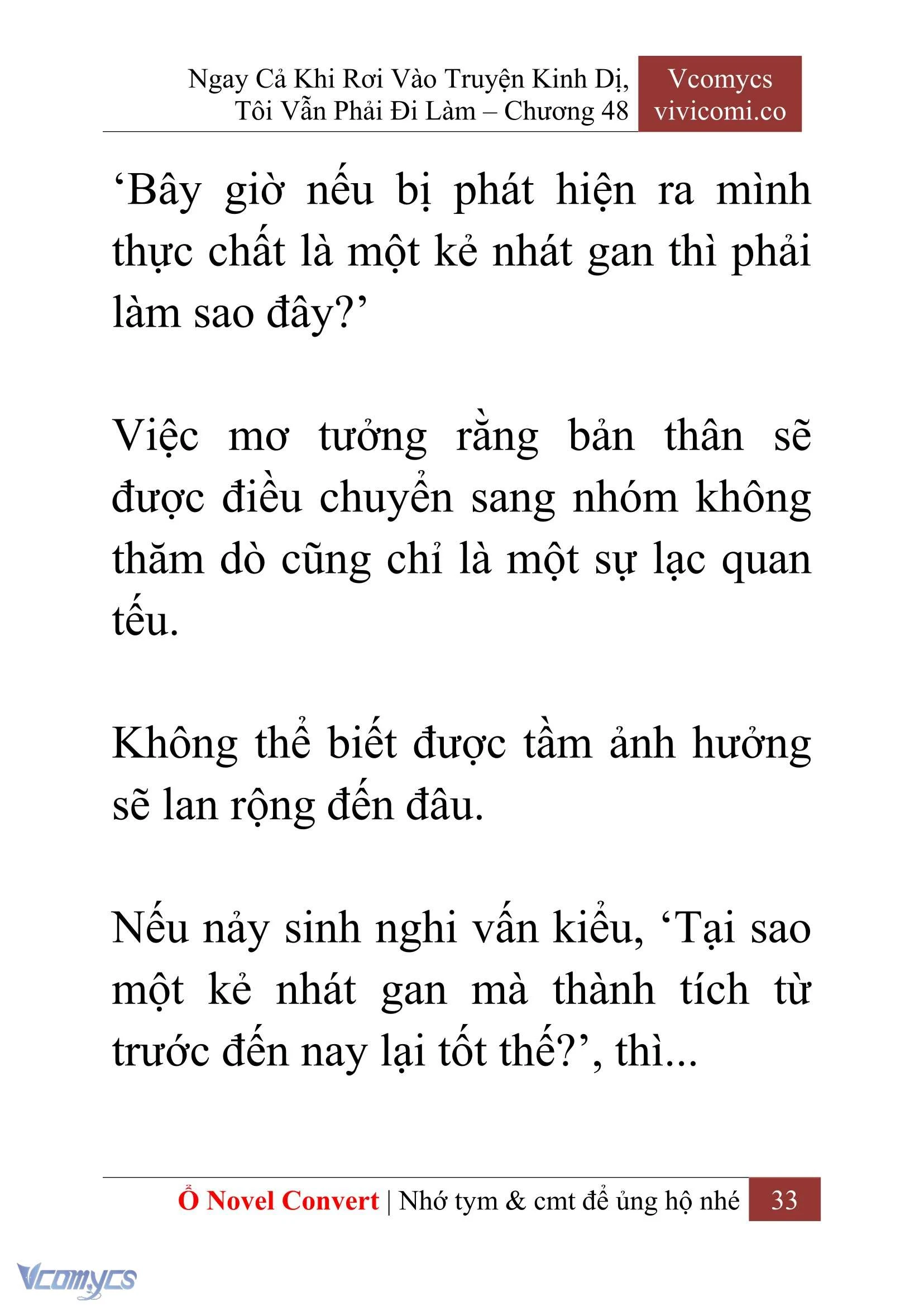 [Novel] Ngay Cả Khi Rơi Vào Truyện Kinh Dị, Tôi Vẫn Phải Đi Làm Chapter  48 - 35