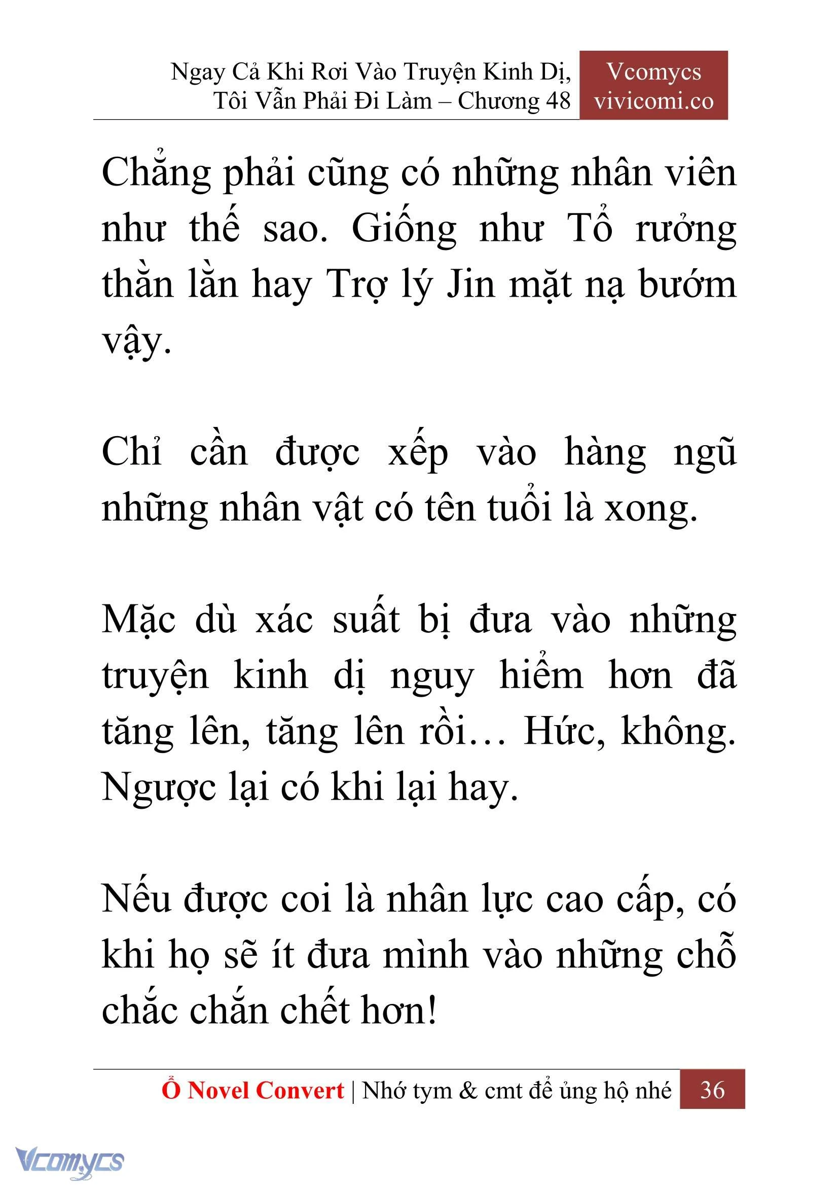 [Novel] Ngay Cả Khi Rơi Vào Truyện Kinh Dị, Tôi Vẫn Phải Đi Làm Chapter  48 - 38