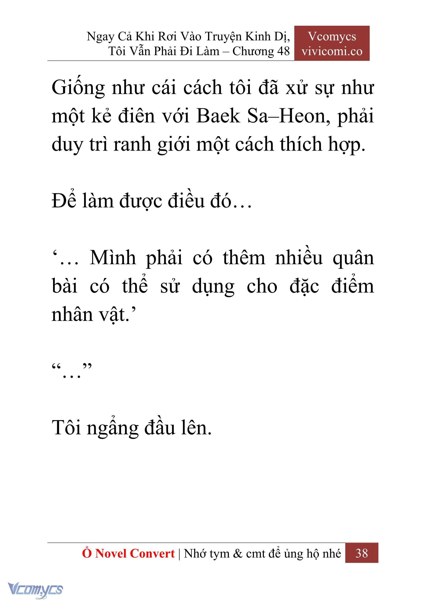 [Novel] Ngay Cả Khi Rơi Vào Truyện Kinh Dị, Tôi Vẫn Phải Đi Làm Chapter  48 - 40