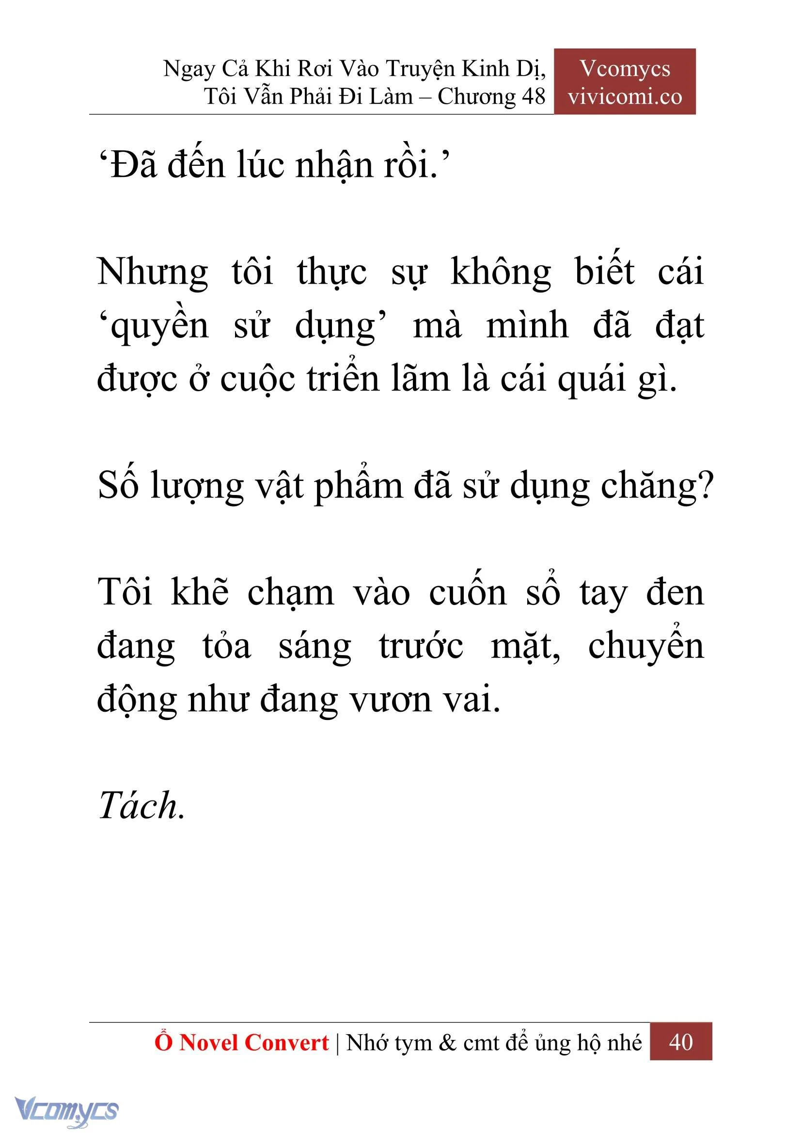 [Novel] Ngay Cả Khi Rơi Vào Truyện Kinh Dị, Tôi Vẫn Phải Đi Làm Chapter  48 - 42