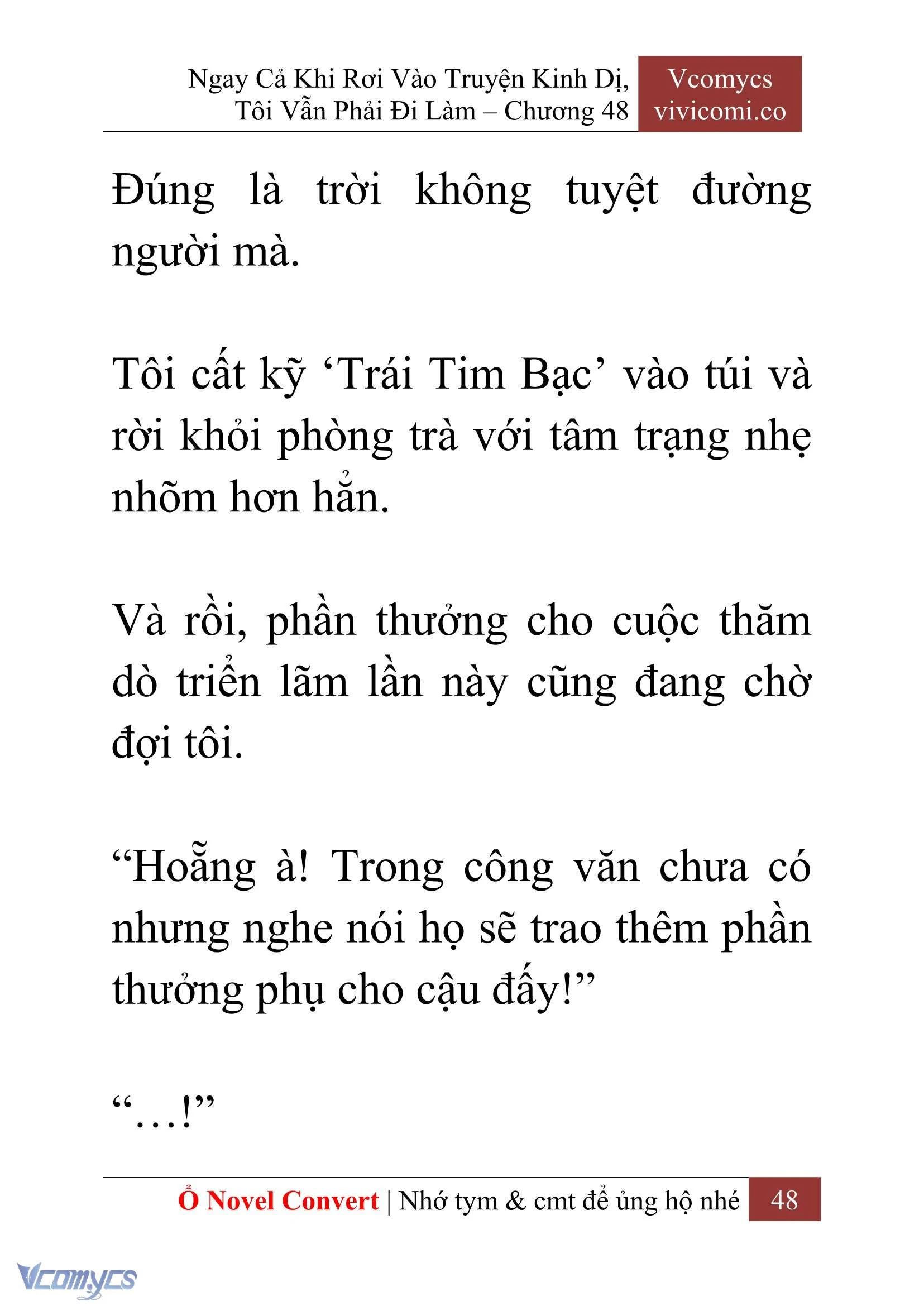 [Novel] Ngay Cả Khi Rơi Vào Truyện Kinh Dị, Tôi Vẫn Phải Đi Làm Chapter  48 - 50