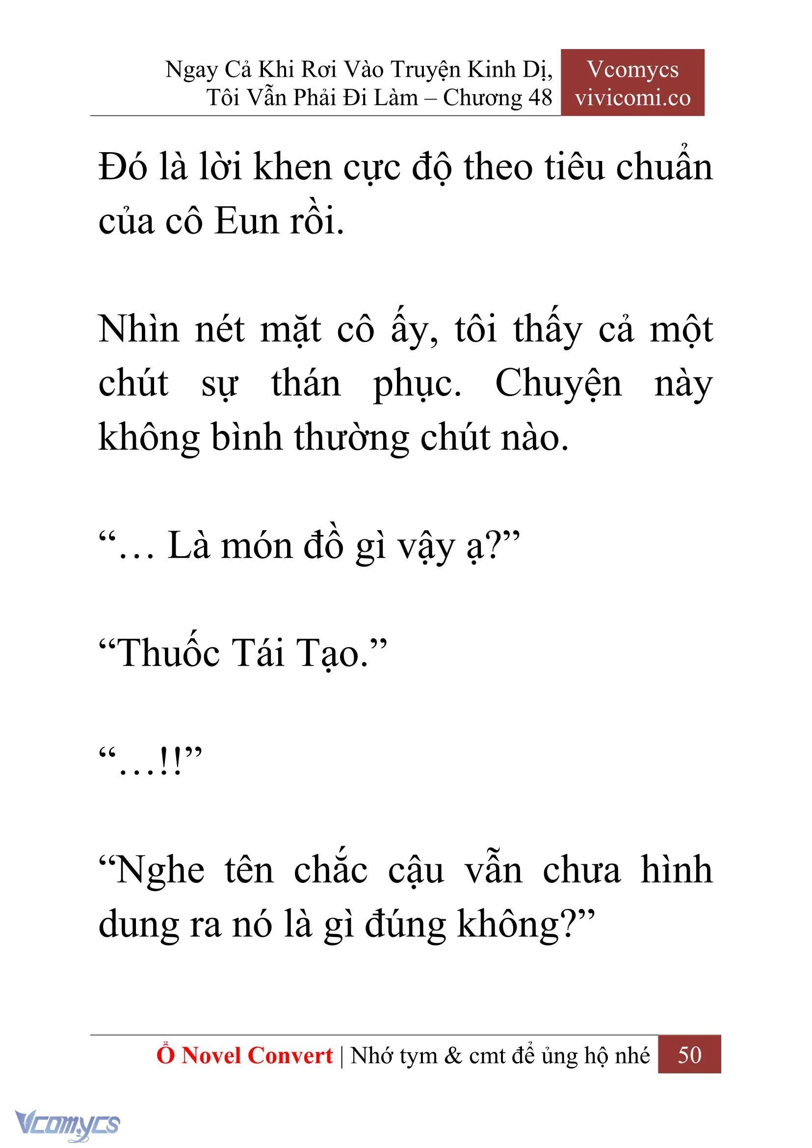 [Novel] Ngay Cả Khi Rơi Vào Truyện Kinh Dị, Tôi Vẫn Phải Đi Làm Chapter  48 - 52