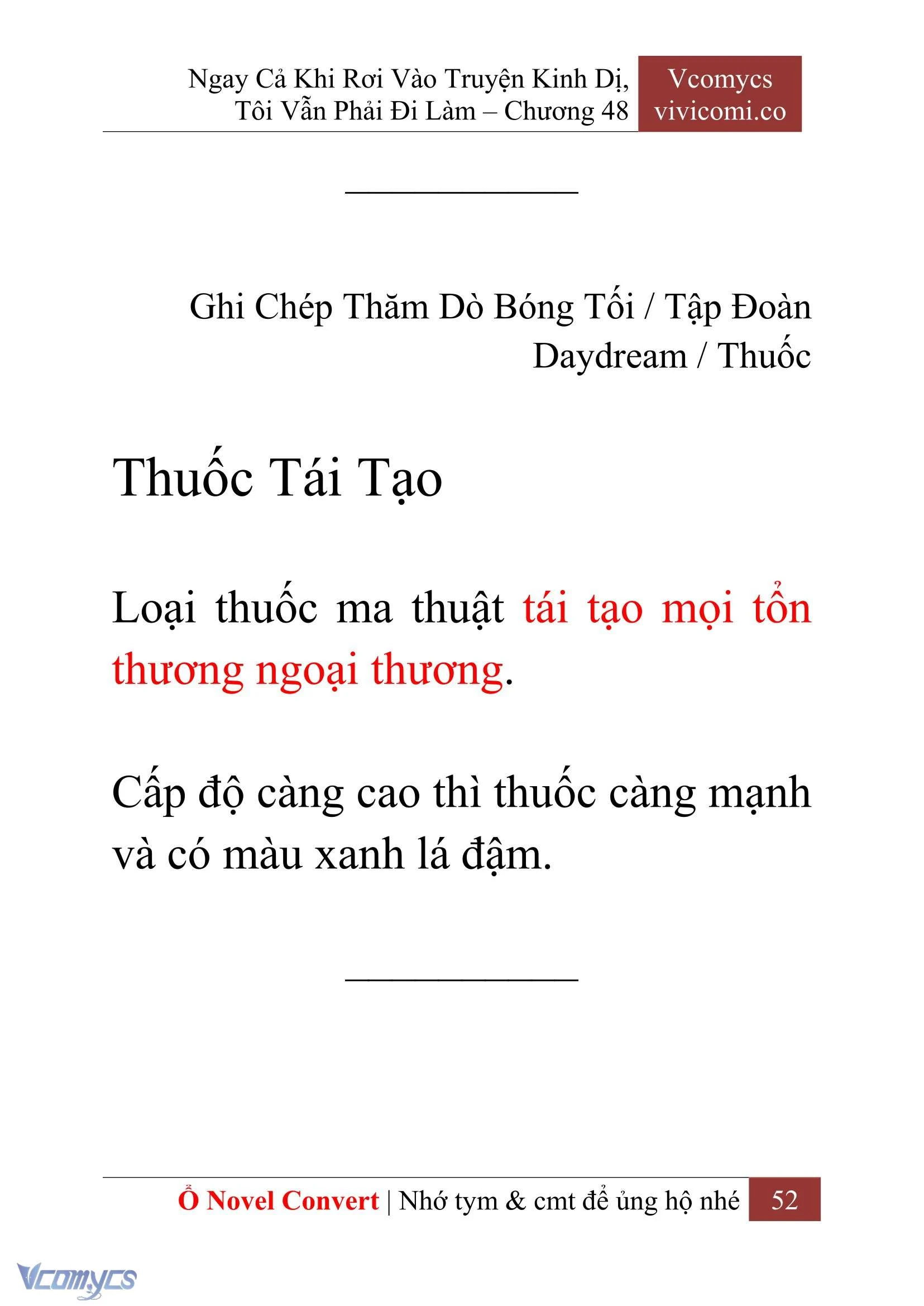 [Novel] Ngay Cả Khi Rơi Vào Truyện Kinh Dị, Tôi Vẫn Phải Đi Làm Chapter  48 - 54