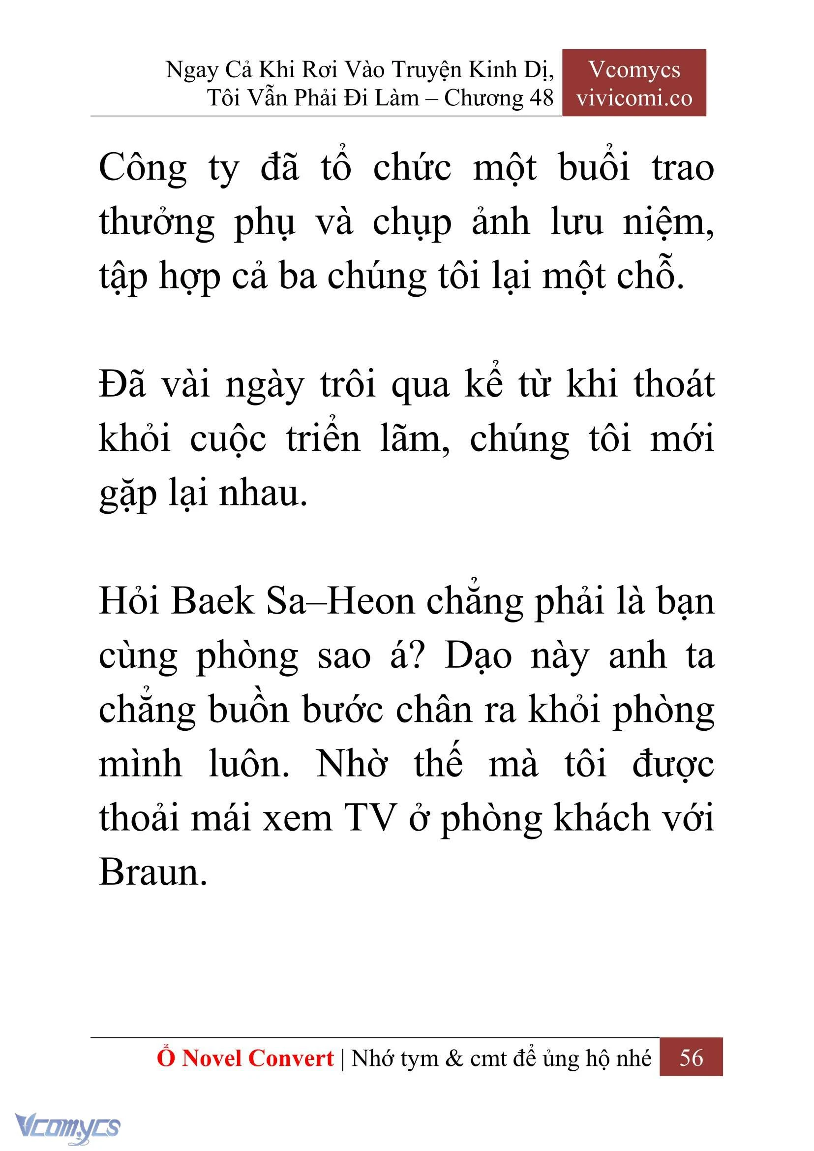[Novel] Ngay Cả Khi Rơi Vào Truyện Kinh Dị, Tôi Vẫn Phải Đi Làm Chapter  48 - 58