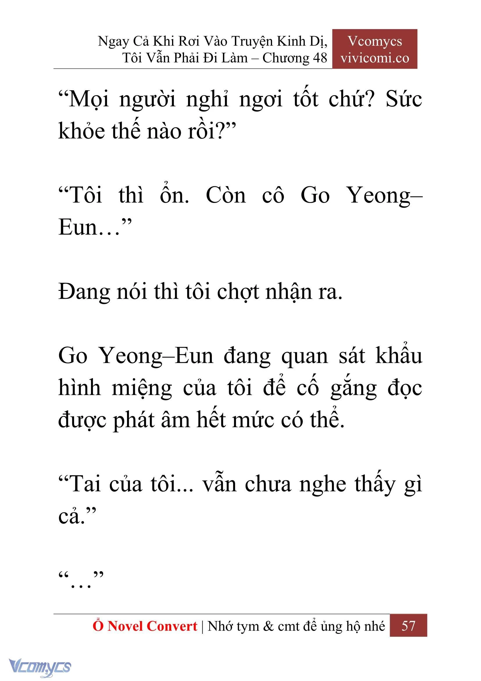 [Novel] Ngay Cả Khi Rơi Vào Truyện Kinh Dị, Tôi Vẫn Phải Đi Làm Chapter  48 - 59