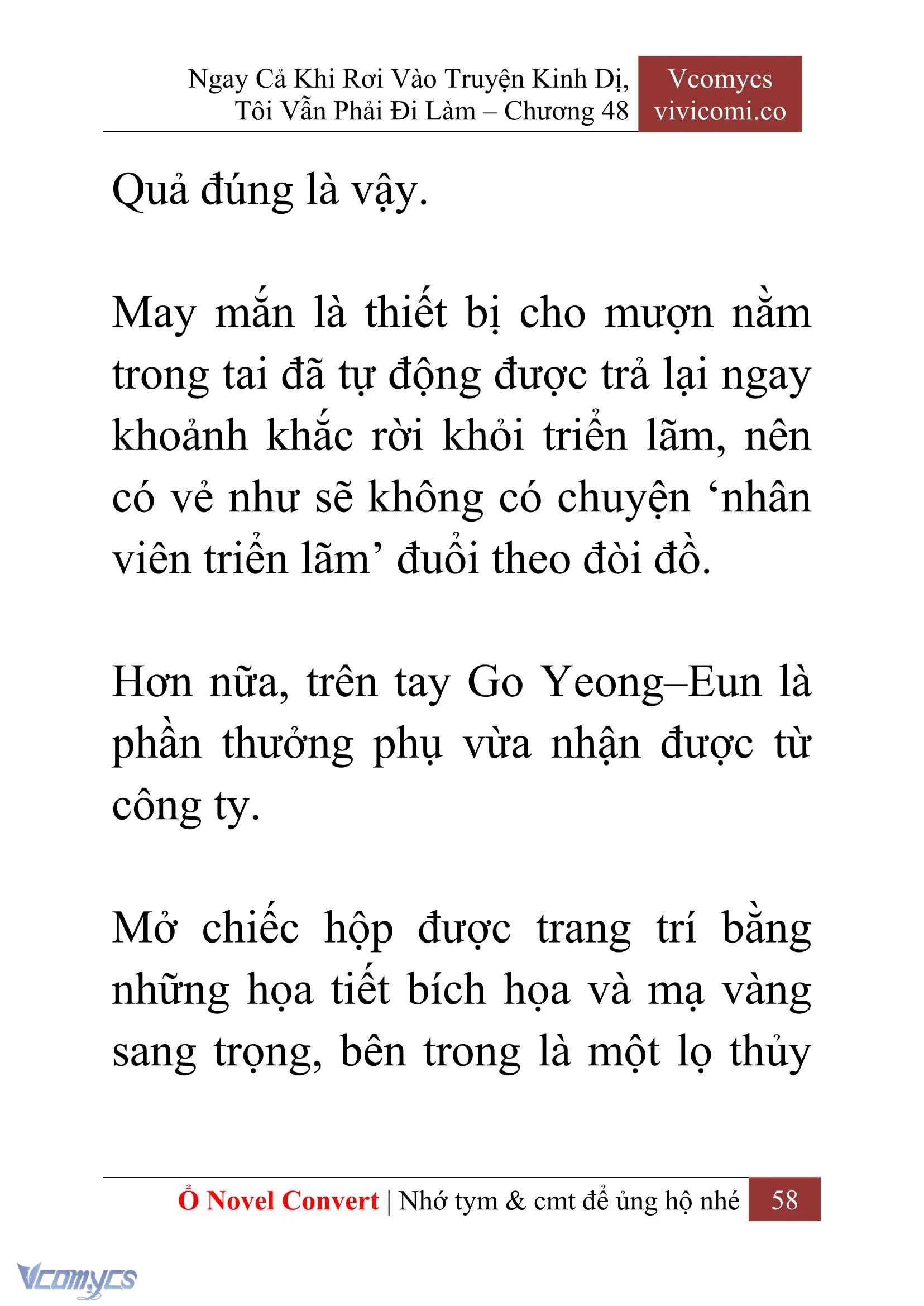 [Novel] Ngay Cả Khi Rơi Vào Truyện Kinh Dị, Tôi Vẫn Phải Đi Làm Chapter  48 - 60