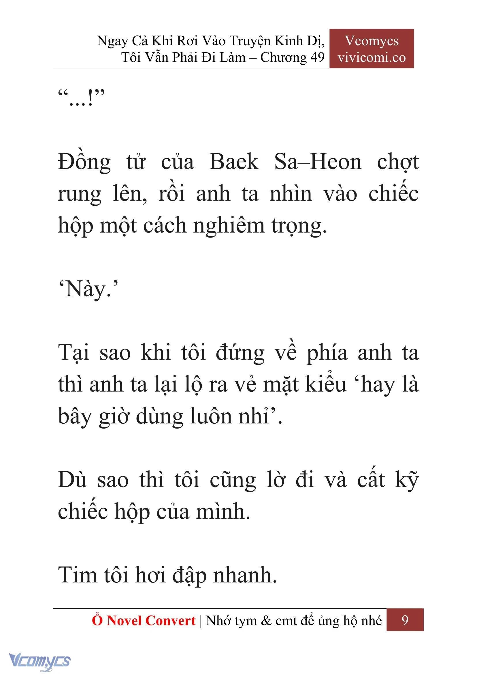 [Novel] Ngay Cả Khi Rơi Vào Truyện Kinh Dị, Tôi Vẫn Phải Đi Làm Chapter  49 - 11