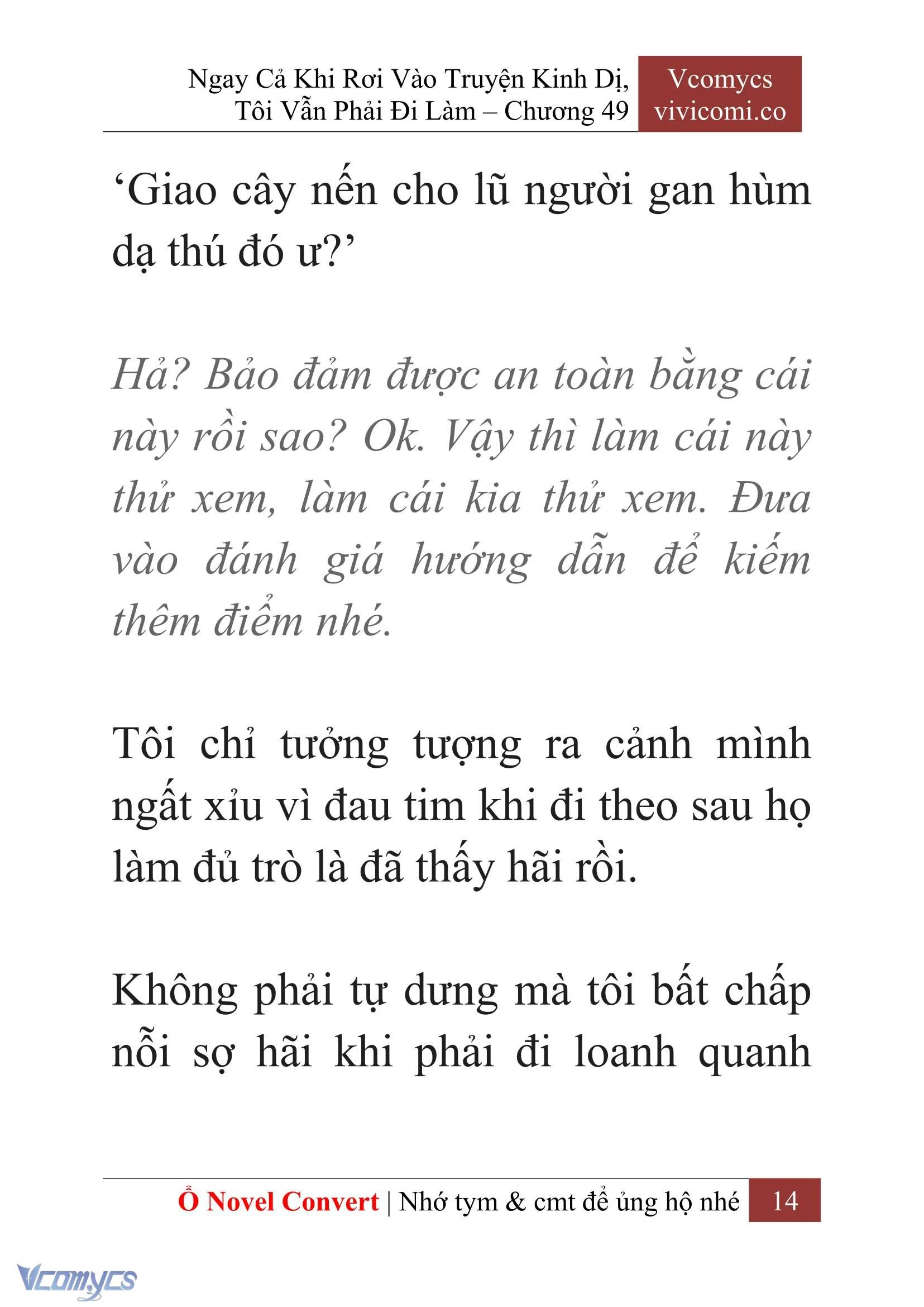 [Novel] Ngay Cả Khi Rơi Vào Truyện Kinh Dị, Tôi Vẫn Phải Đi Làm Chapter  49 - 16