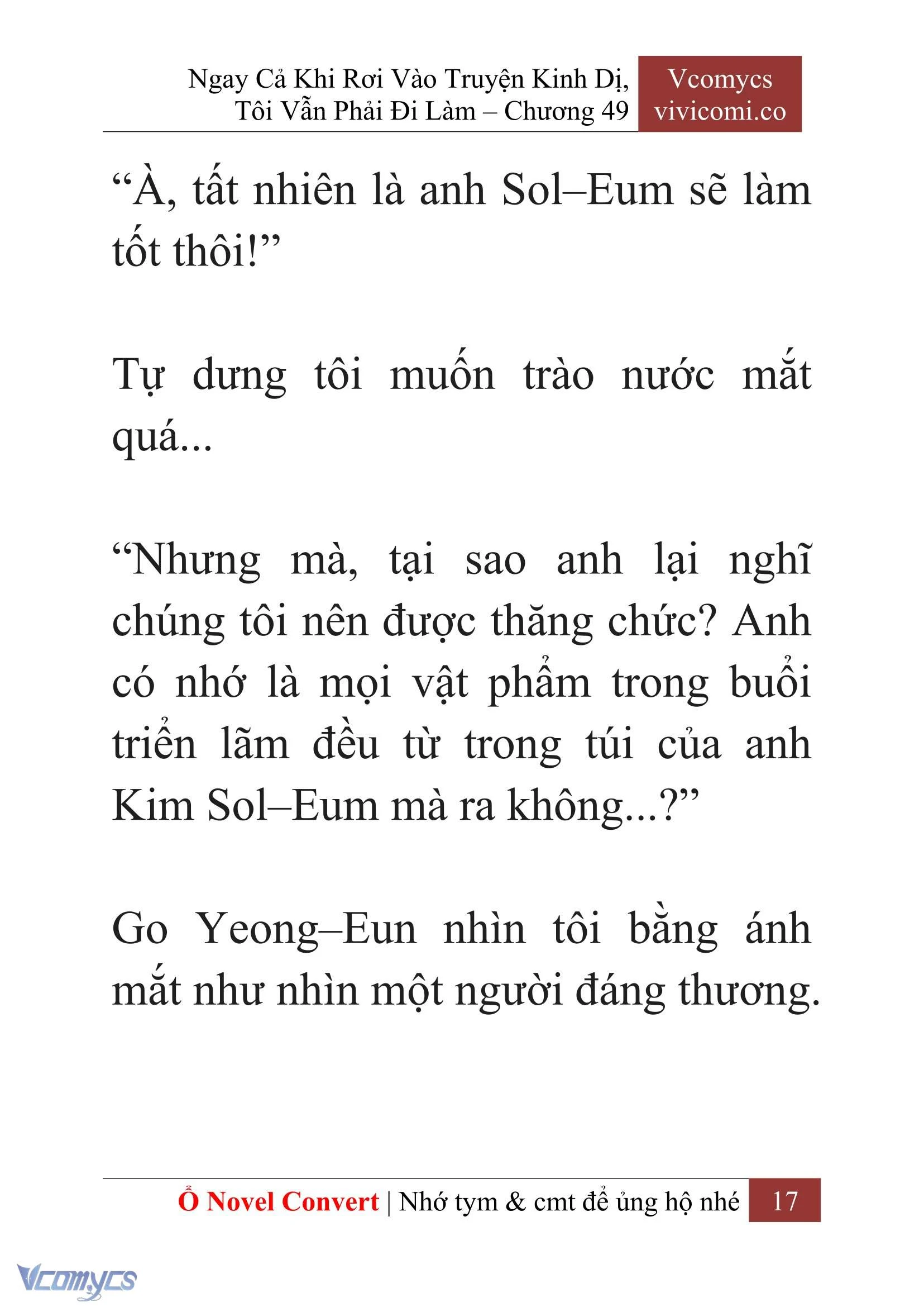 [Novel] Ngay Cả Khi Rơi Vào Truyện Kinh Dị, Tôi Vẫn Phải Đi Làm Chapter  49 - 19