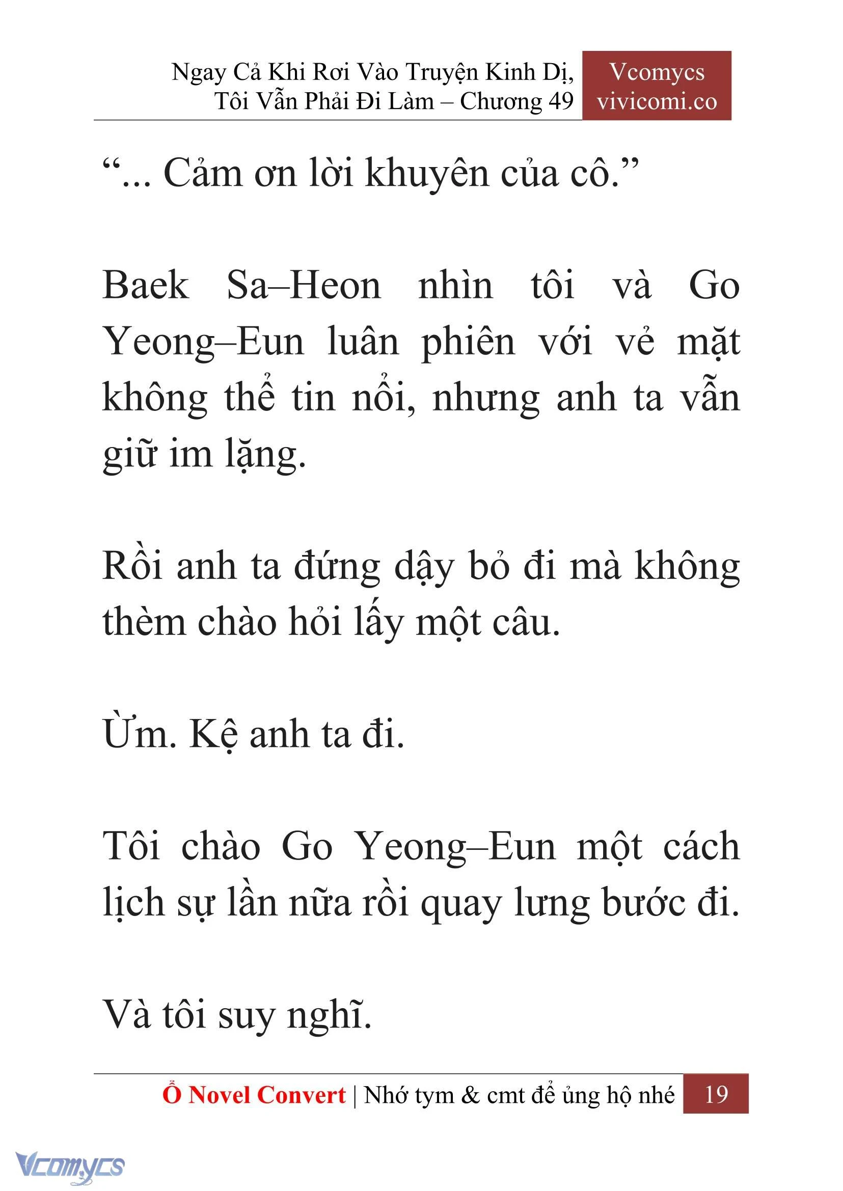 [Novel] Ngay Cả Khi Rơi Vào Truyện Kinh Dị, Tôi Vẫn Phải Đi Làm Chapter  49 - 21