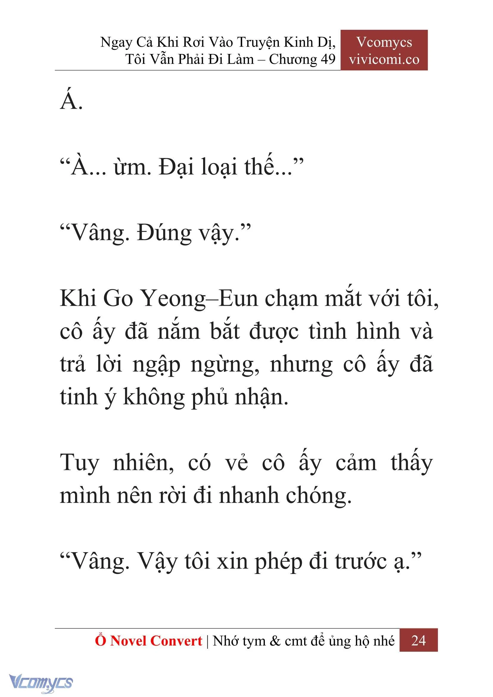 [Novel] Ngay Cả Khi Rơi Vào Truyện Kinh Dị, Tôi Vẫn Phải Đi Làm Chapter  49 - 26