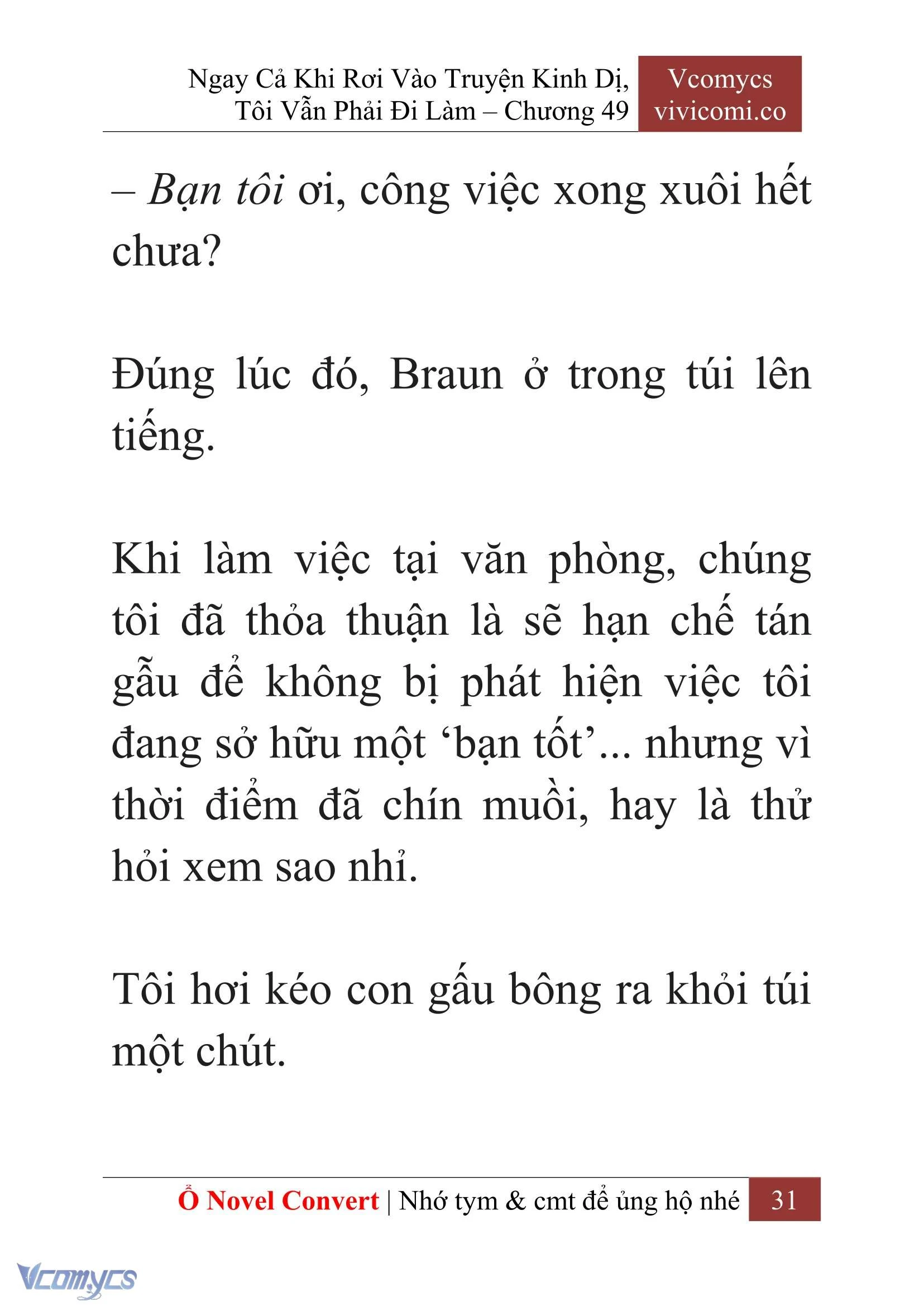 [Novel] Ngay Cả Khi Rơi Vào Truyện Kinh Dị, Tôi Vẫn Phải Đi Làm Chapter  49 - 33