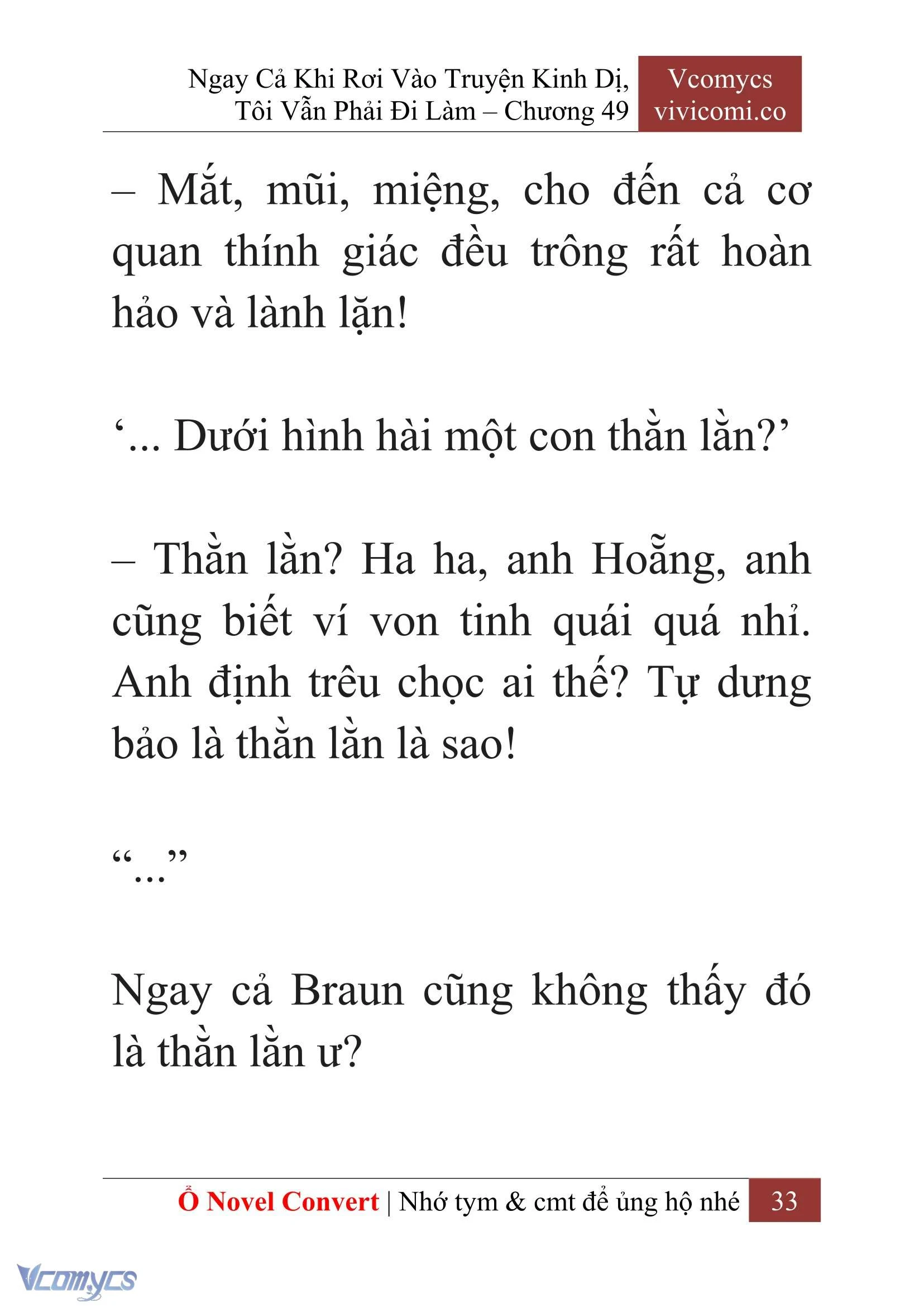 [Novel] Ngay Cả Khi Rơi Vào Truyện Kinh Dị, Tôi Vẫn Phải Đi Làm Chapter  49 - 35