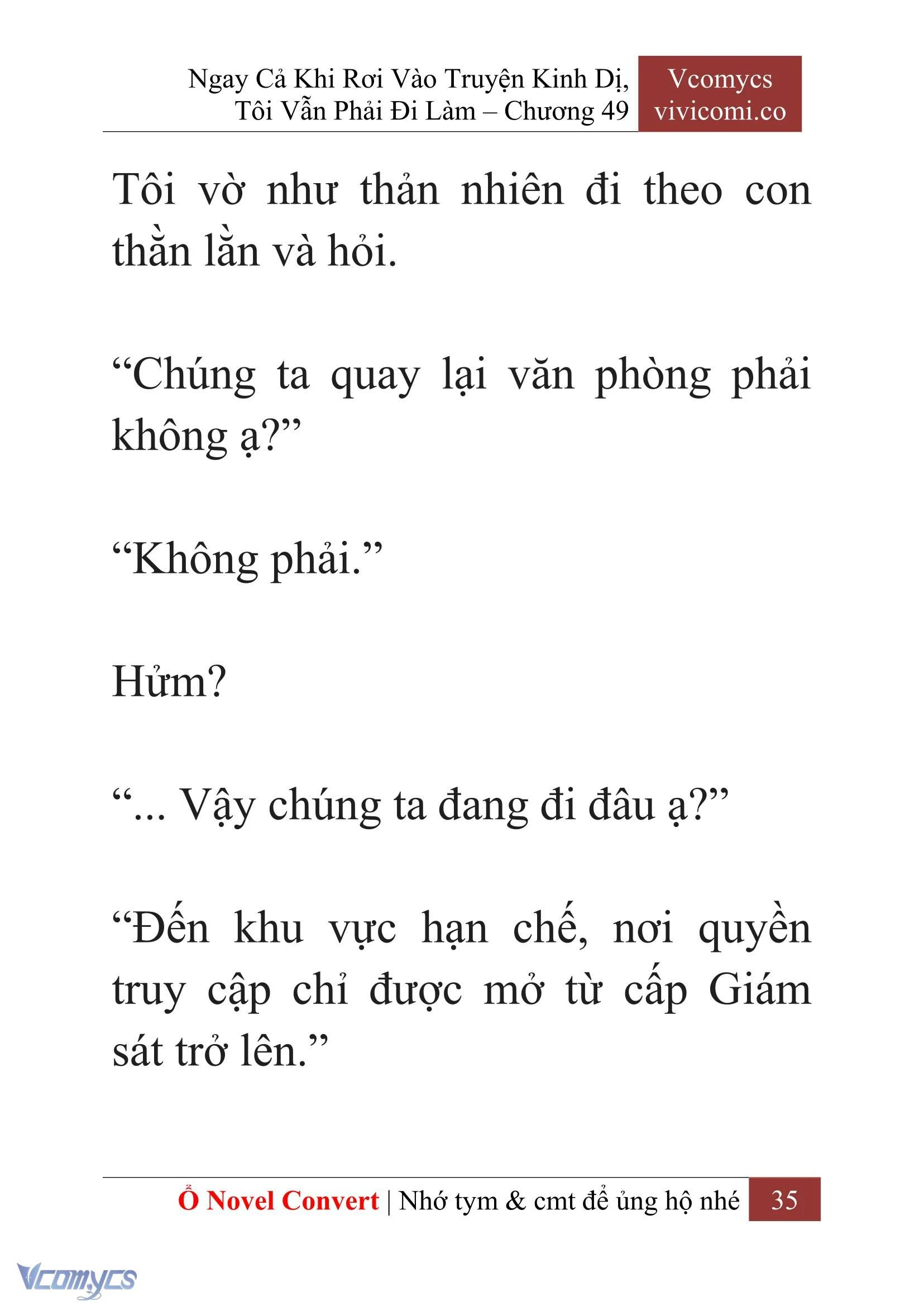 [Novel] Ngay Cả Khi Rơi Vào Truyện Kinh Dị, Tôi Vẫn Phải Đi Làm Chapter  49 - 37