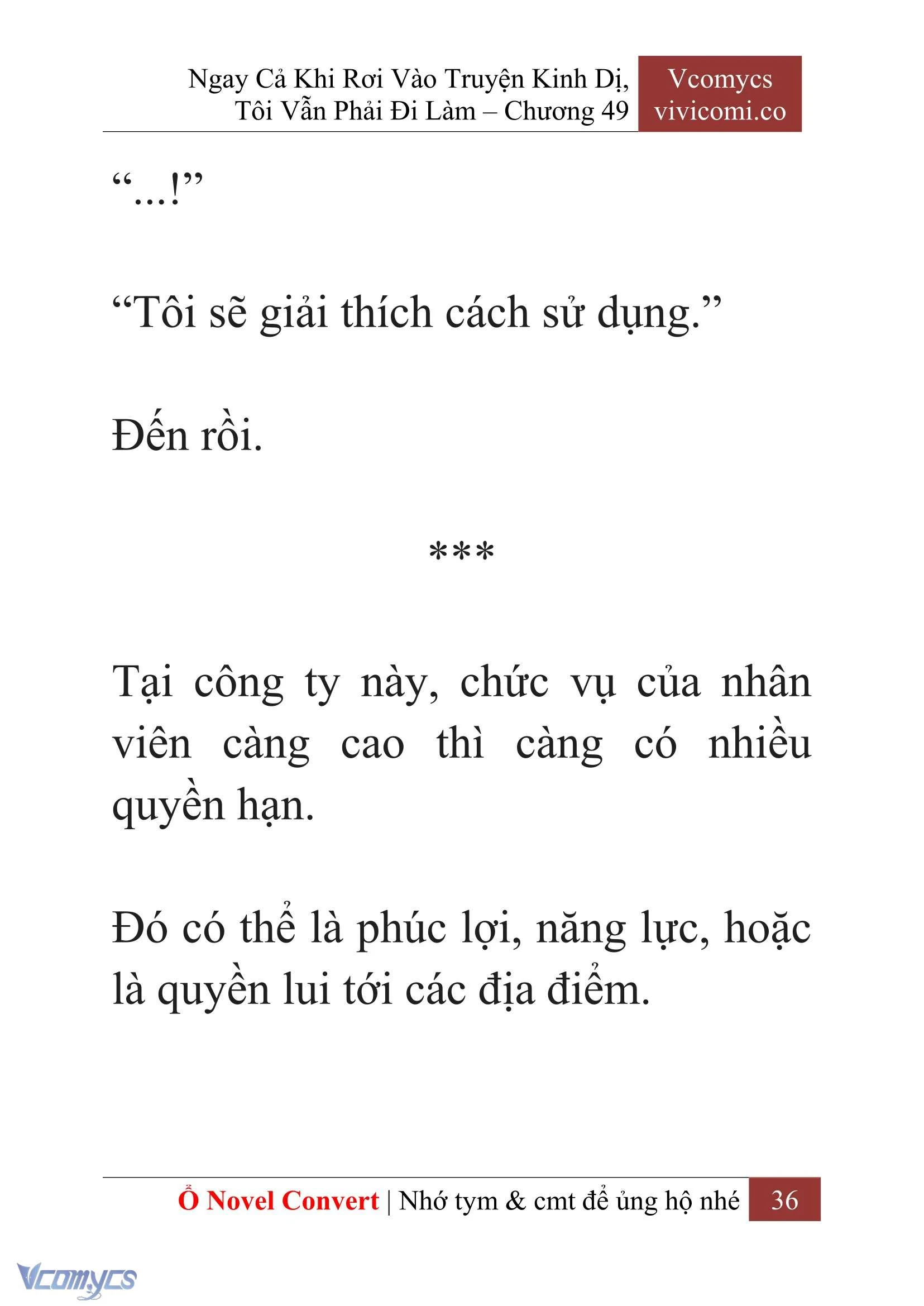 [Novel] Ngay Cả Khi Rơi Vào Truyện Kinh Dị, Tôi Vẫn Phải Đi Làm Chapter  49 - 38