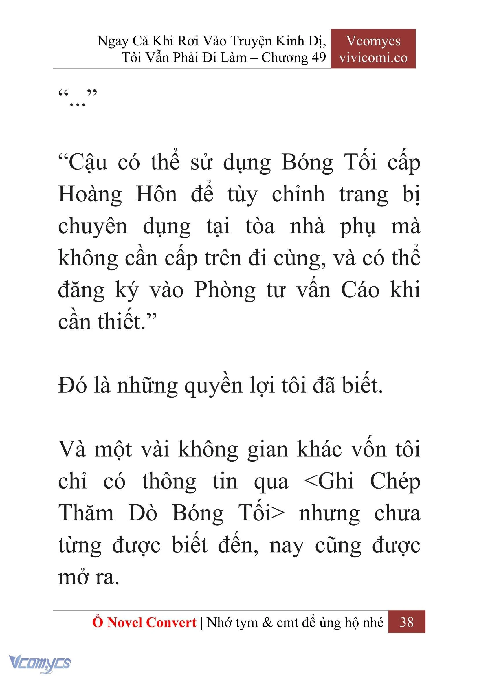 [Novel] Ngay Cả Khi Rơi Vào Truyện Kinh Dị, Tôi Vẫn Phải Đi Làm Chapter  49 - 40
