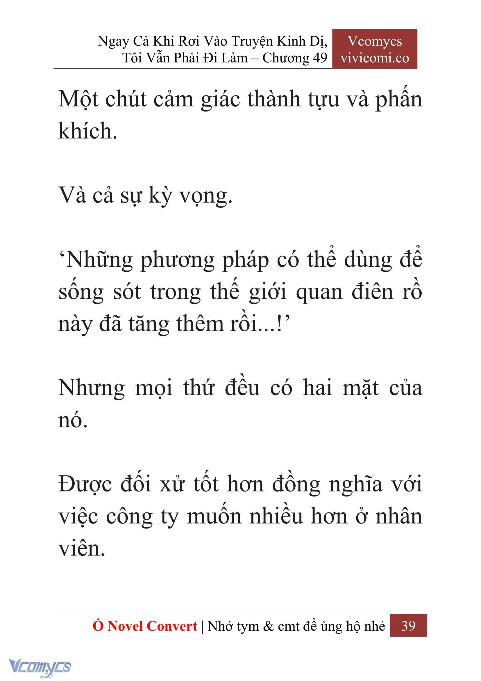 [Novel] Ngay Cả Khi Rơi Vào Truyện Kinh Dị, Tôi Vẫn Phải Đi Làm Chapter  49 - 41