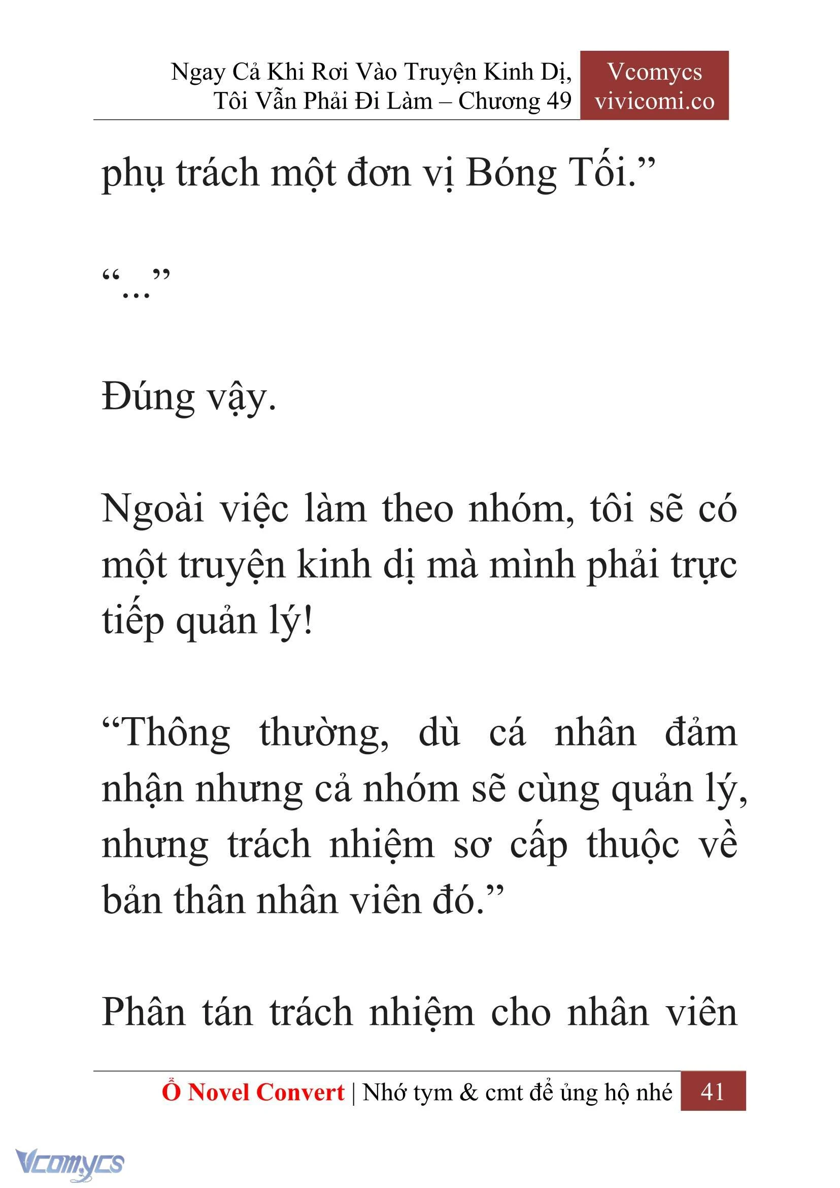 [Novel] Ngay Cả Khi Rơi Vào Truyện Kinh Dị, Tôi Vẫn Phải Đi Làm Chapter  49 - 43