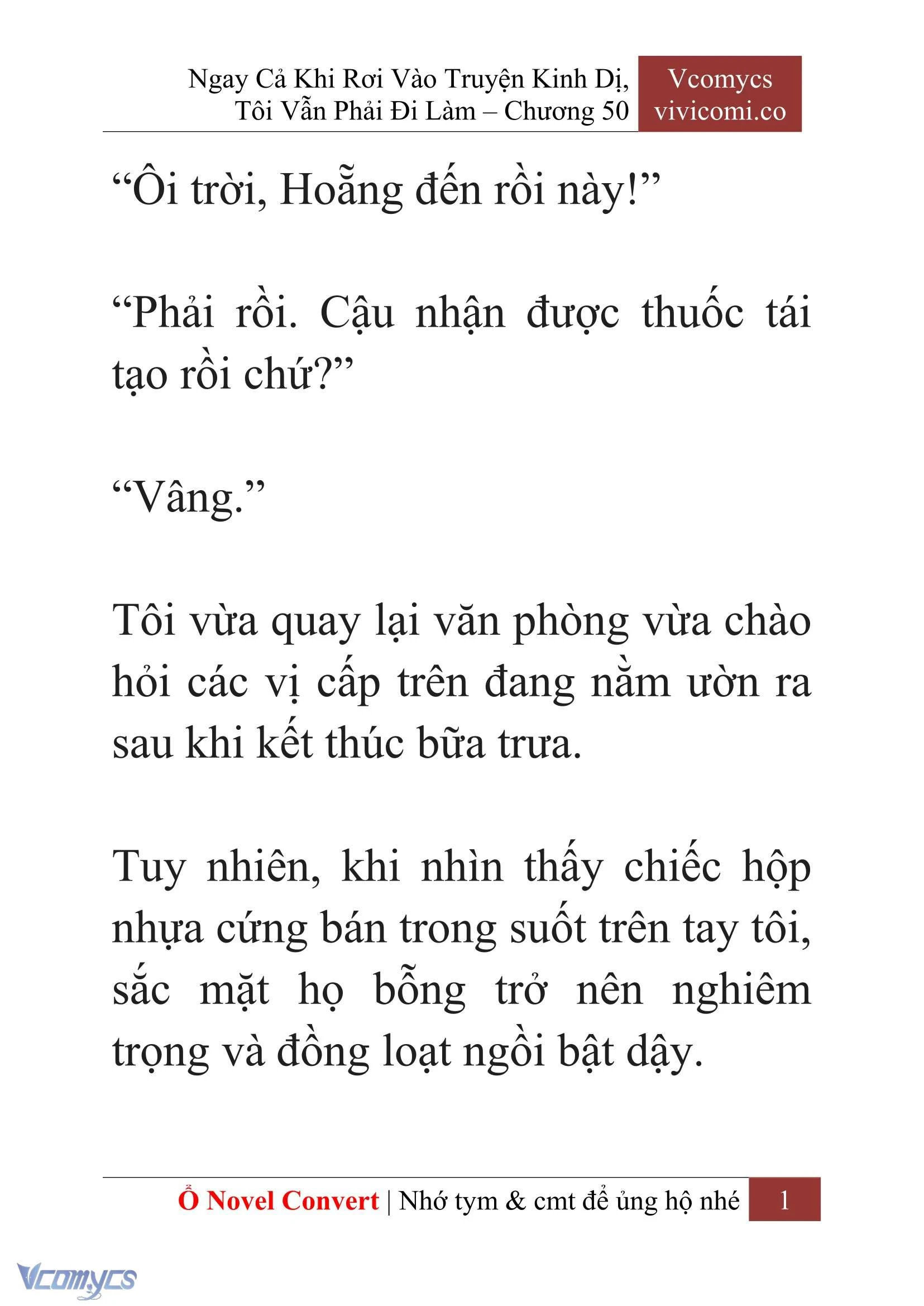 [Novel] Ngay Cả Khi Rơi Vào Truyện Kinh Dị, Tôi Vẫn Phải Đi Làm Chapter  50 - 3