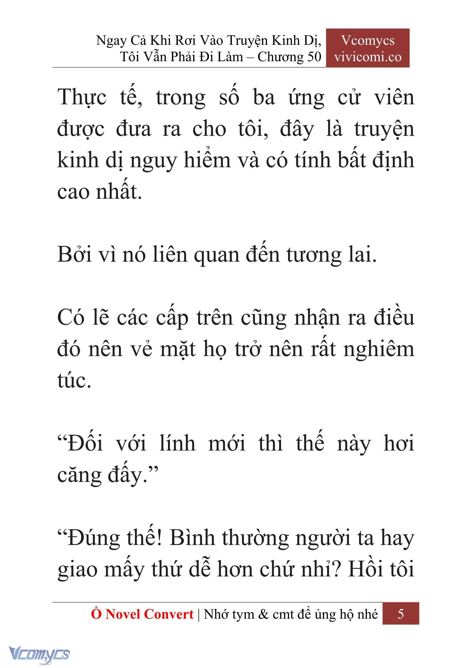 [Novel] Ngay Cả Khi Rơi Vào Truyện Kinh Dị, Tôi Vẫn Phải Đi Làm Chapter  50 - 7