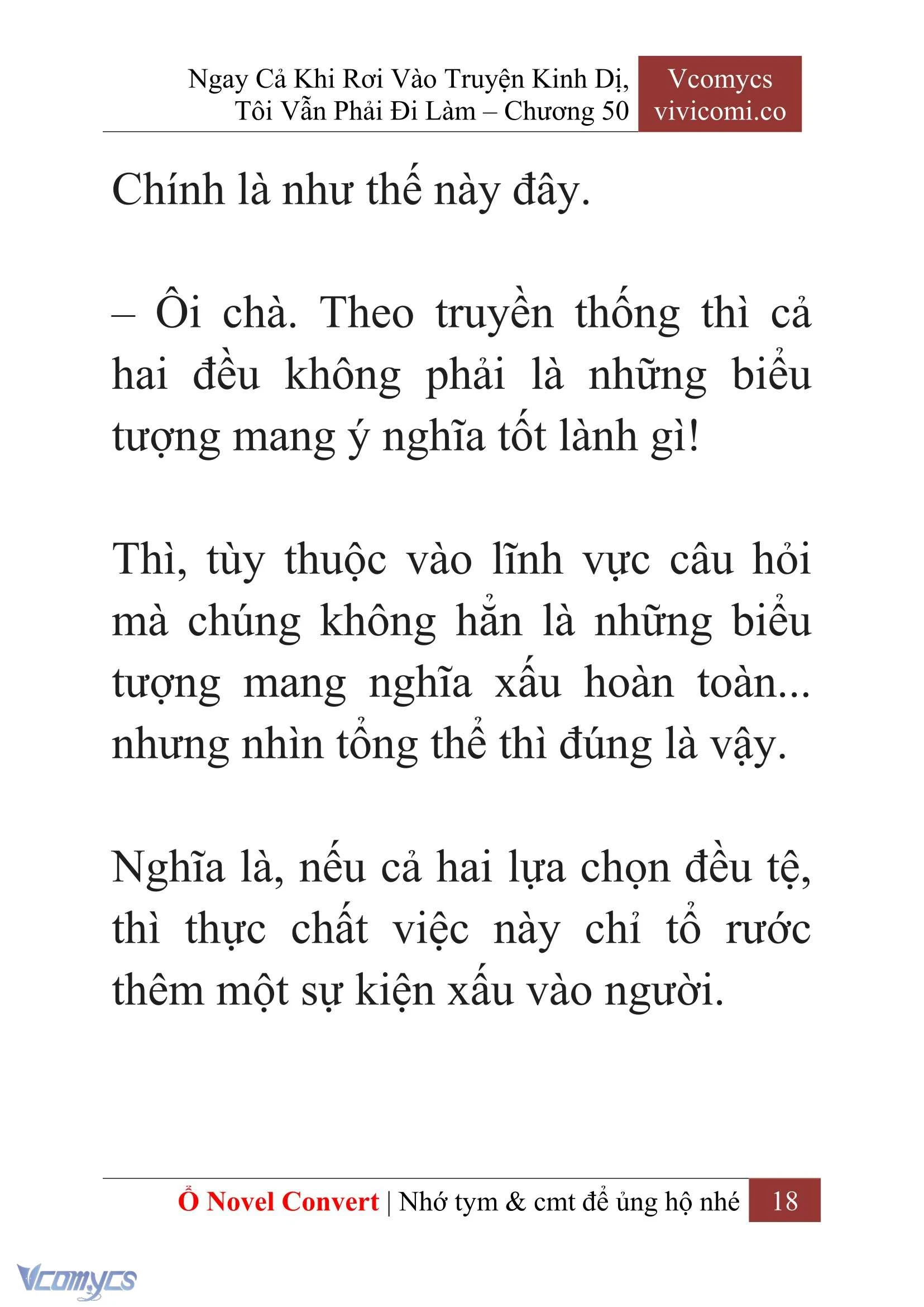 [Novel] Ngay Cả Khi Rơi Vào Truyện Kinh Dị, Tôi Vẫn Phải Đi Làm Chapter  50 - 20