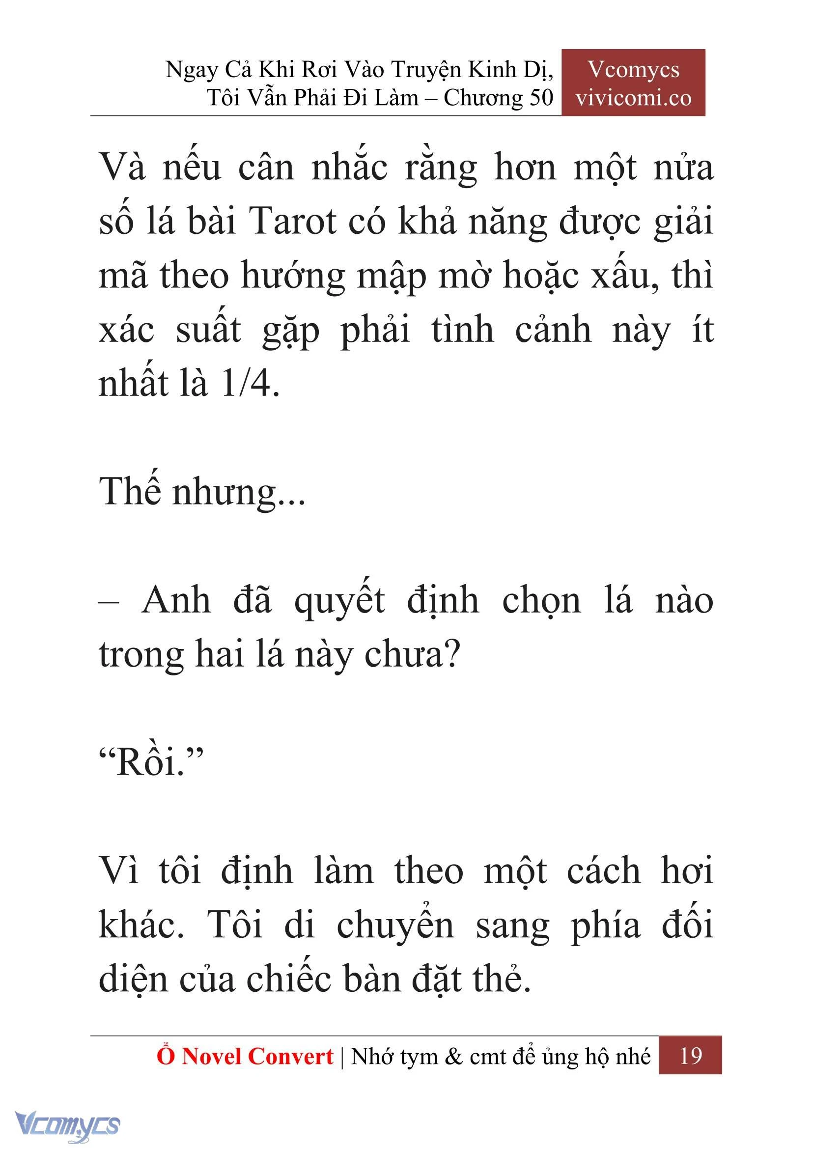 [Novel] Ngay Cả Khi Rơi Vào Truyện Kinh Dị, Tôi Vẫn Phải Đi Làm Chapter  50 - 21