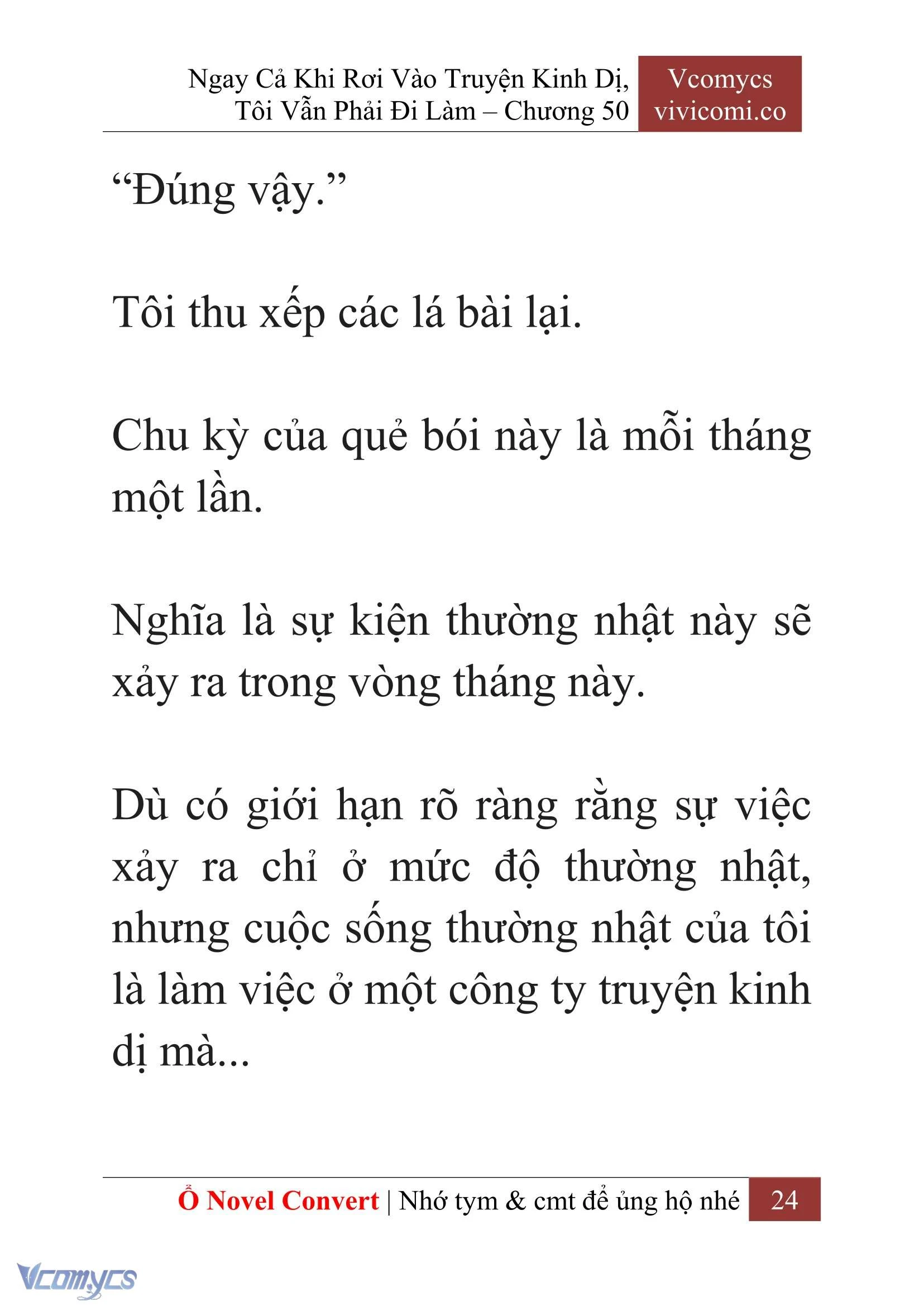 [Novel] Ngay Cả Khi Rơi Vào Truyện Kinh Dị, Tôi Vẫn Phải Đi Làm Chapter  50 - 26