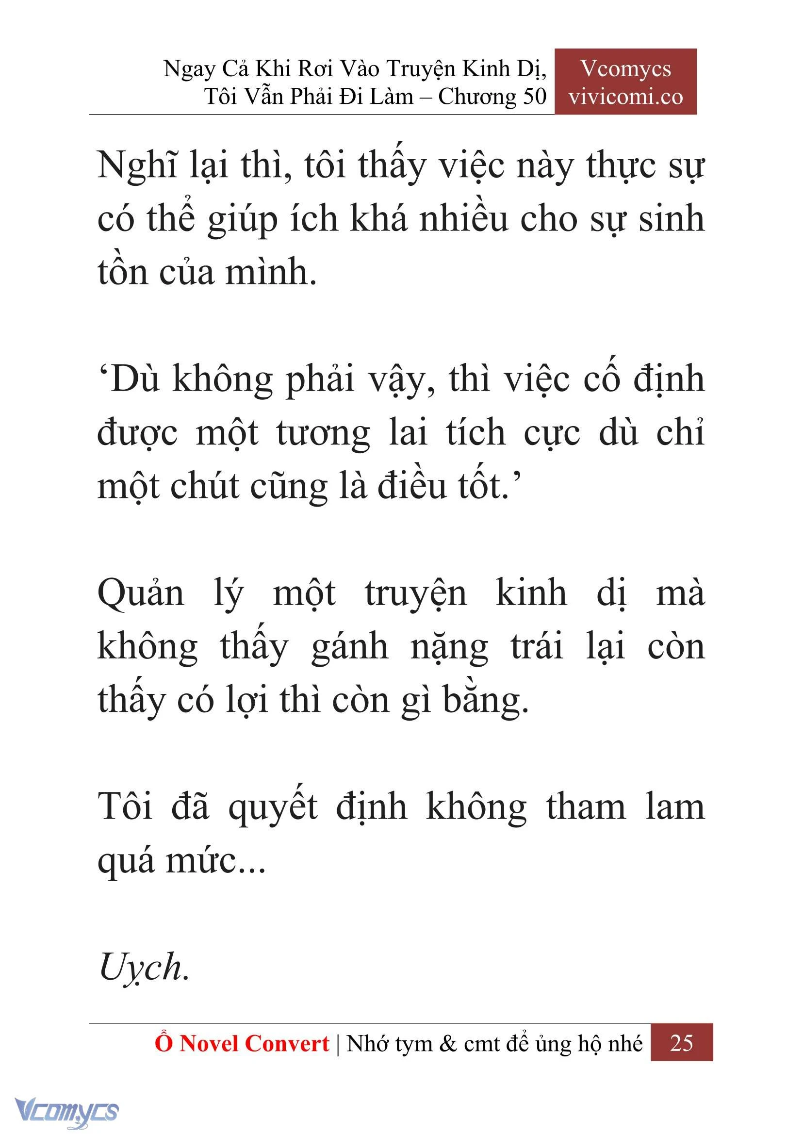 [Novel] Ngay Cả Khi Rơi Vào Truyện Kinh Dị, Tôi Vẫn Phải Đi Làm Chapter  50 - 27