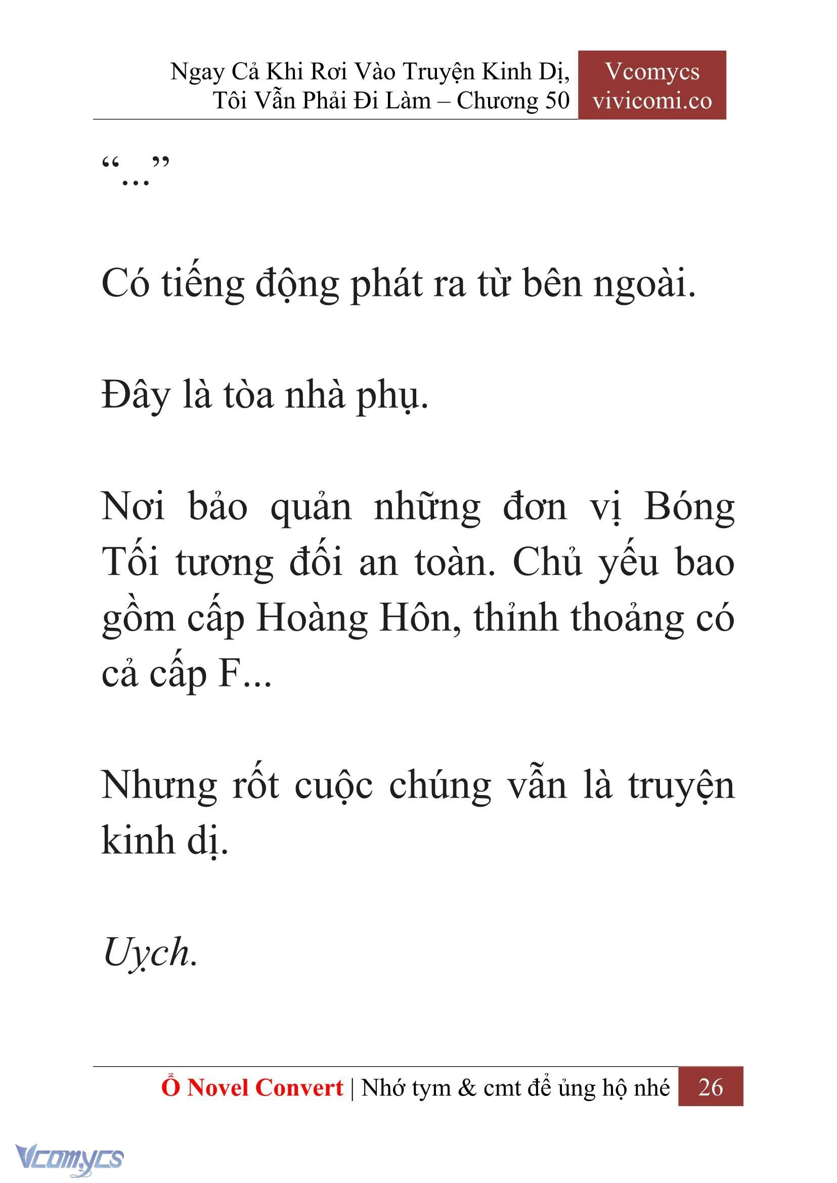 [Novel] Ngay Cả Khi Rơi Vào Truyện Kinh Dị, Tôi Vẫn Phải Đi Làm Chapter  50 - 28