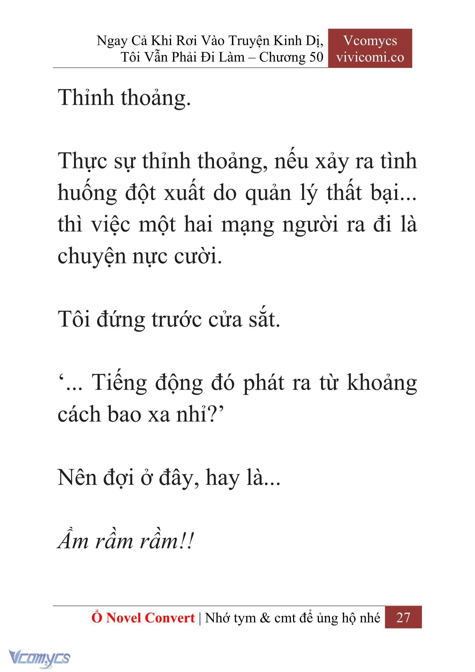 [Novel] Ngay Cả Khi Rơi Vào Truyện Kinh Dị, Tôi Vẫn Phải Đi Làm Chapter  50 - 29