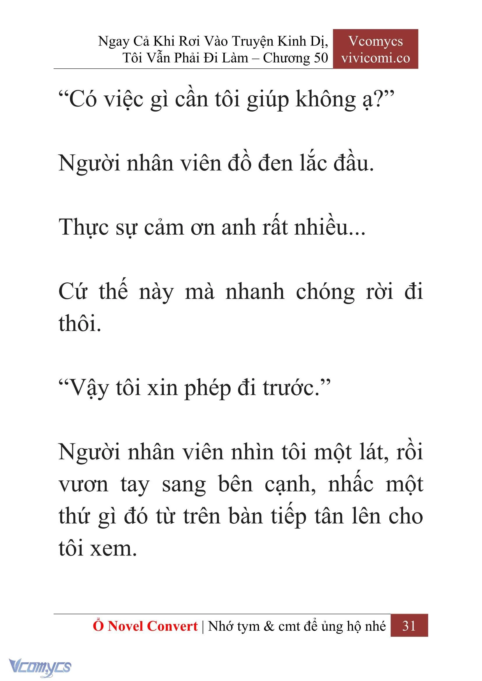 [Novel] Ngay Cả Khi Rơi Vào Truyện Kinh Dị, Tôi Vẫn Phải Đi Làm Chapter  50 - 33