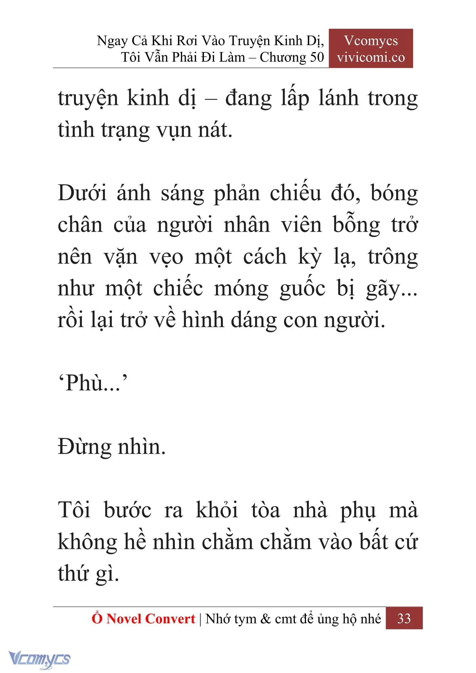[Novel] Ngay Cả Khi Rơi Vào Truyện Kinh Dị, Tôi Vẫn Phải Đi Làm Chapter  50 - 35