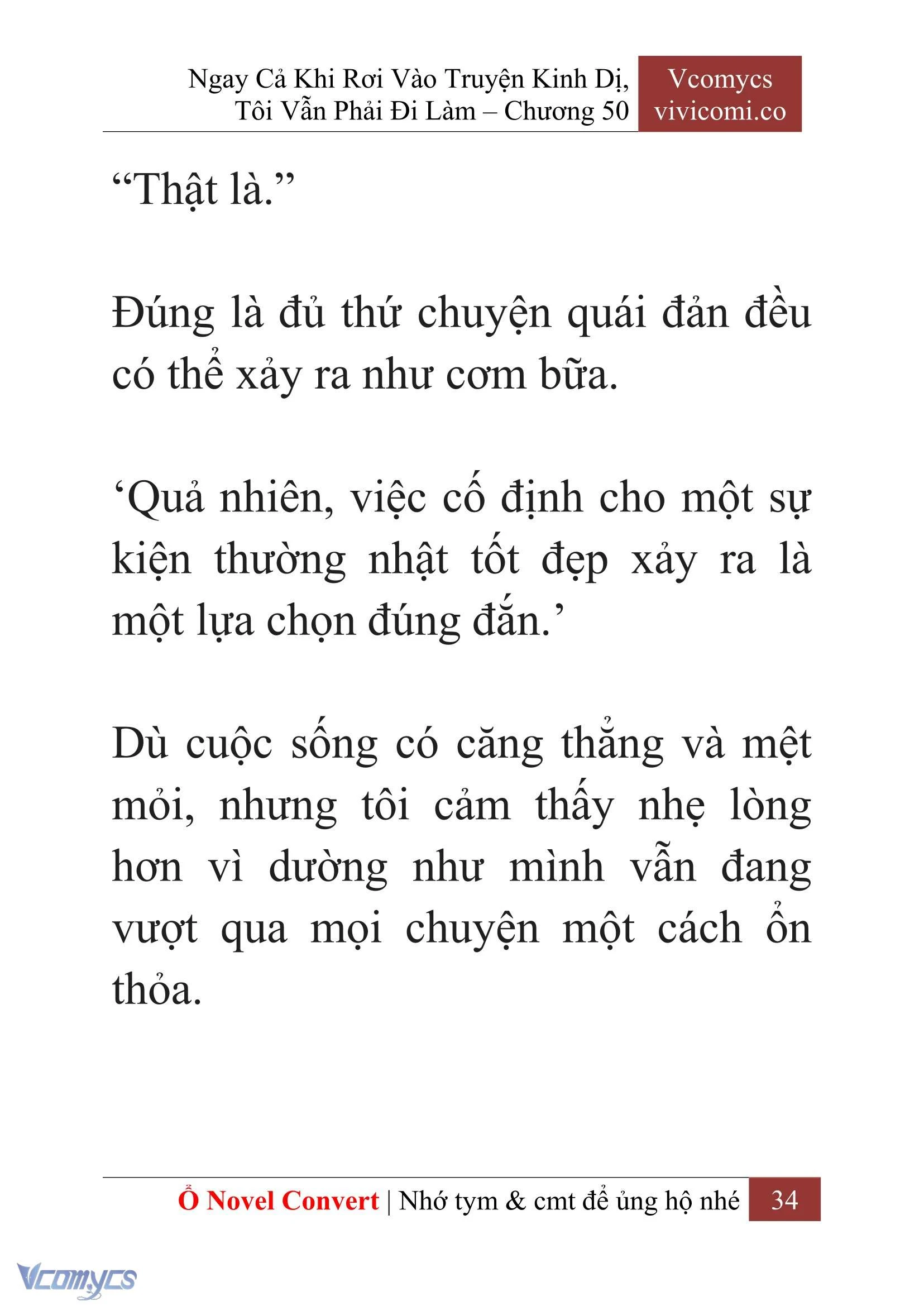 [Novel] Ngay Cả Khi Rơi Vào Truyện Kinh Dị, Tôi Vẫn Phải Đi Làm Chapter  50 - 36