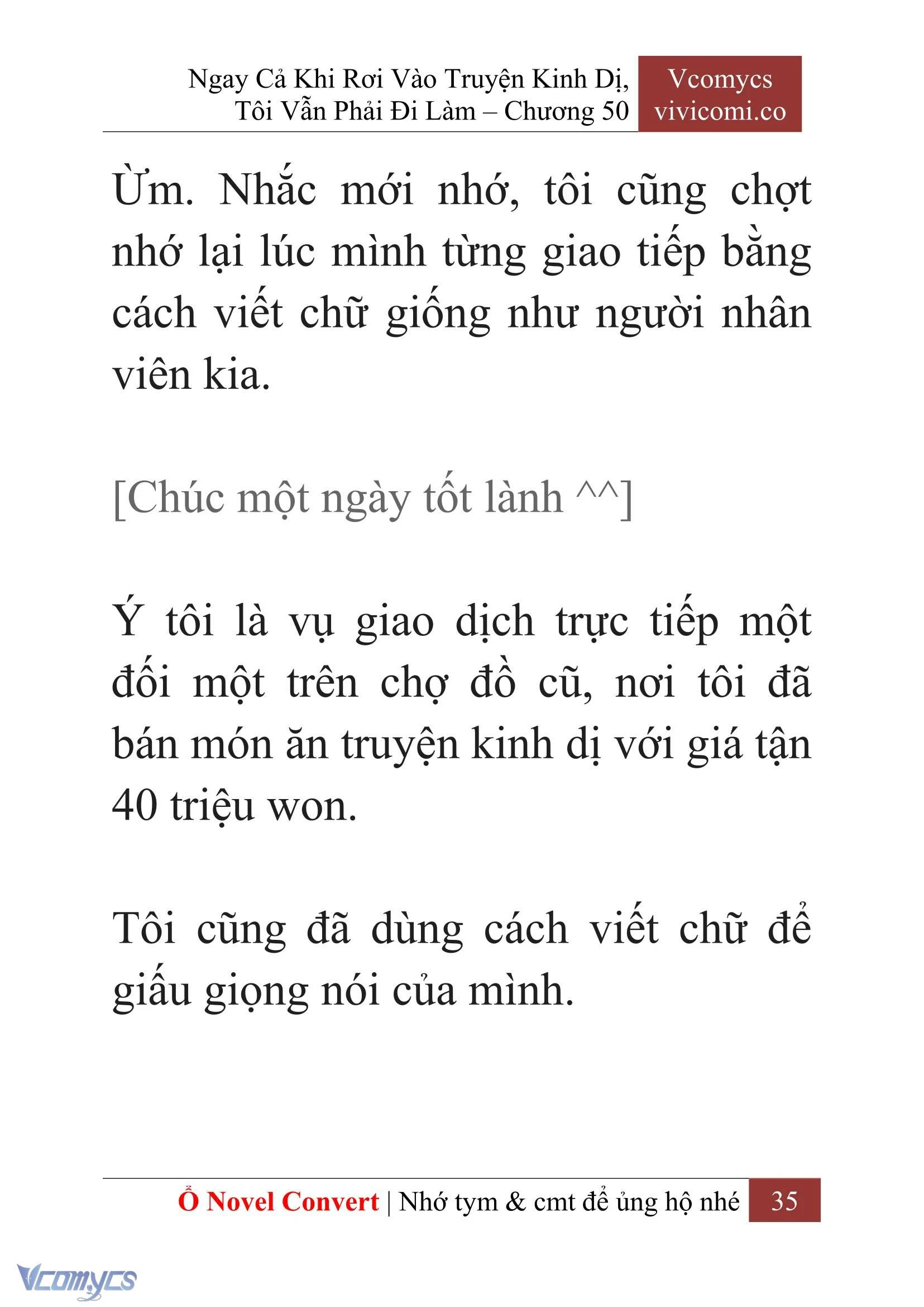 [Novel] Ngay Cả Khi Rơi Vào Truyện Kinh Dị, Tôi Vẫn Phải Đi Làm Chapter  50 - 37