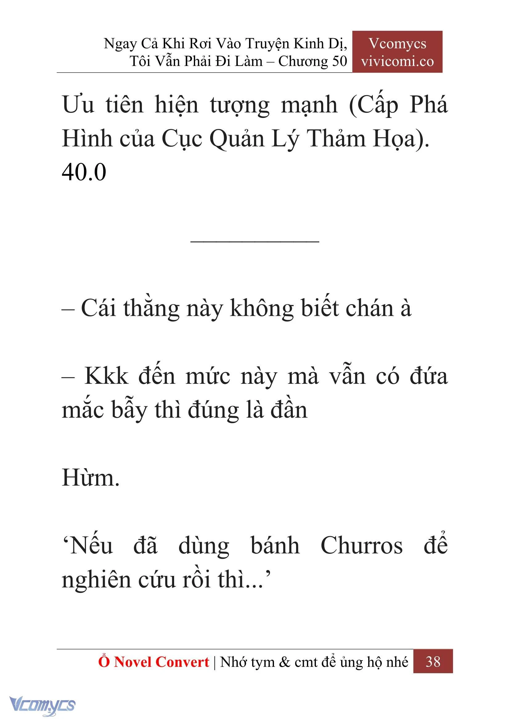 [Novel] Ngay Cả Khi Rơi Vào Truyện Kinh Dị, Tôi Vẫn Phải Đi Làm Chapter  50 - 40