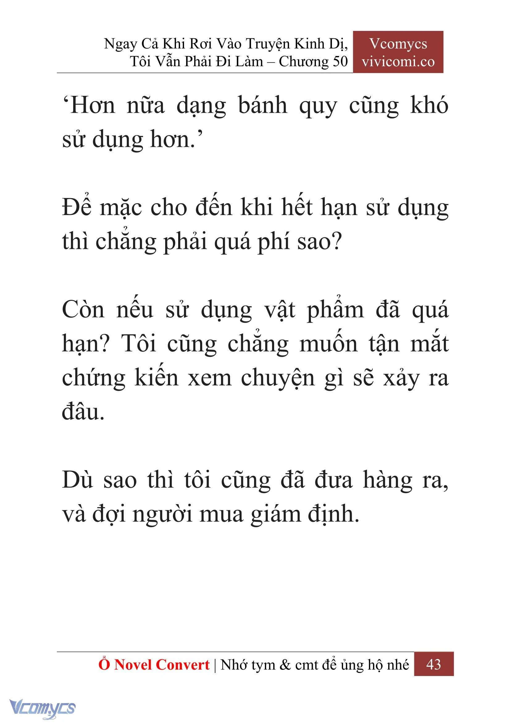 [Novel] Ngay Cả Khi Rơi Vào Truyện Kinh Dị, Tôi Vẫn Phải Đi Làm Chapter  50 - 45