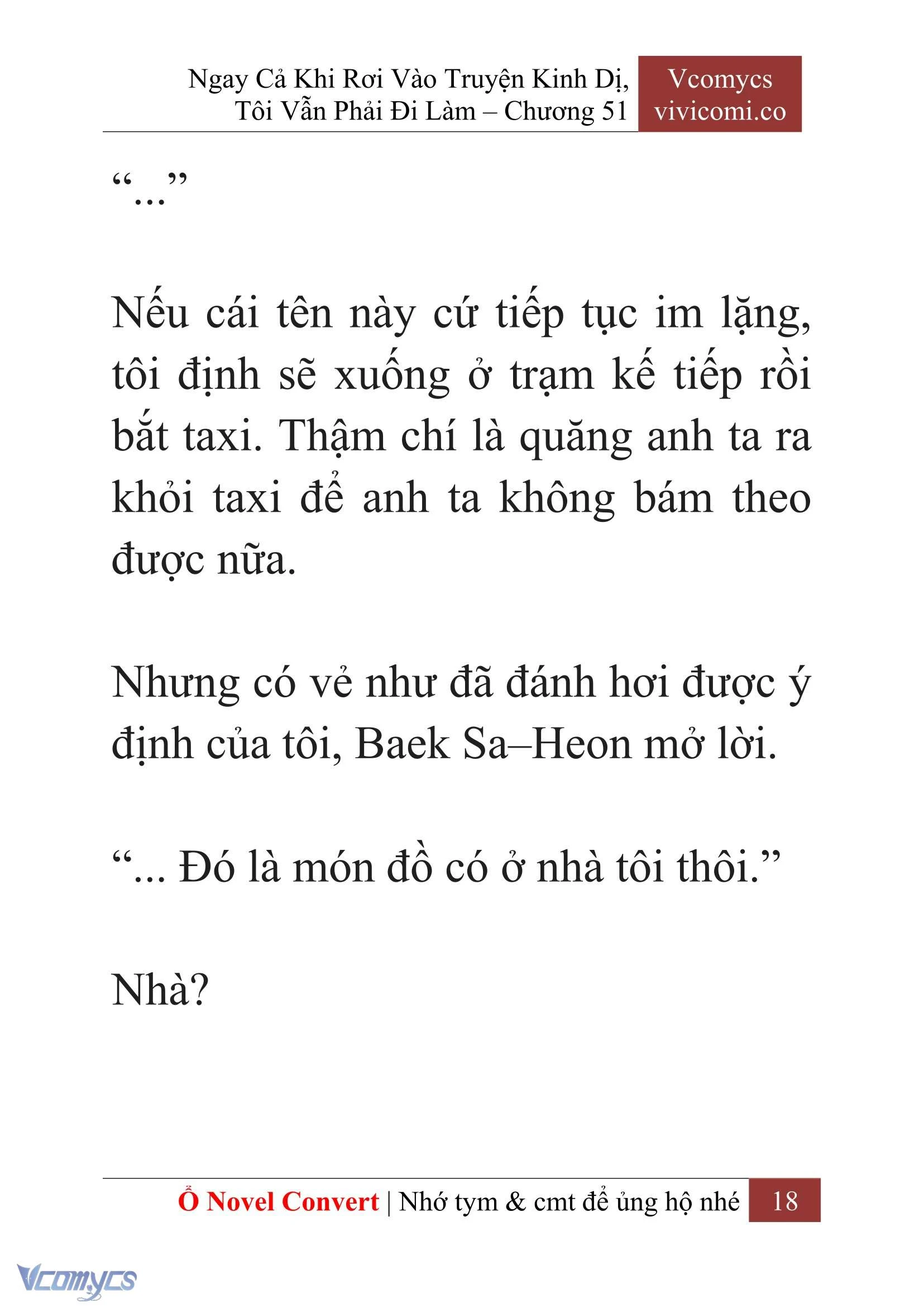 [Novel] Ngay Cả Khi Rơi Vào Truyện Kinh Dị, Tôi Vẫn Phải Đi Làm Chapter  51 - 20