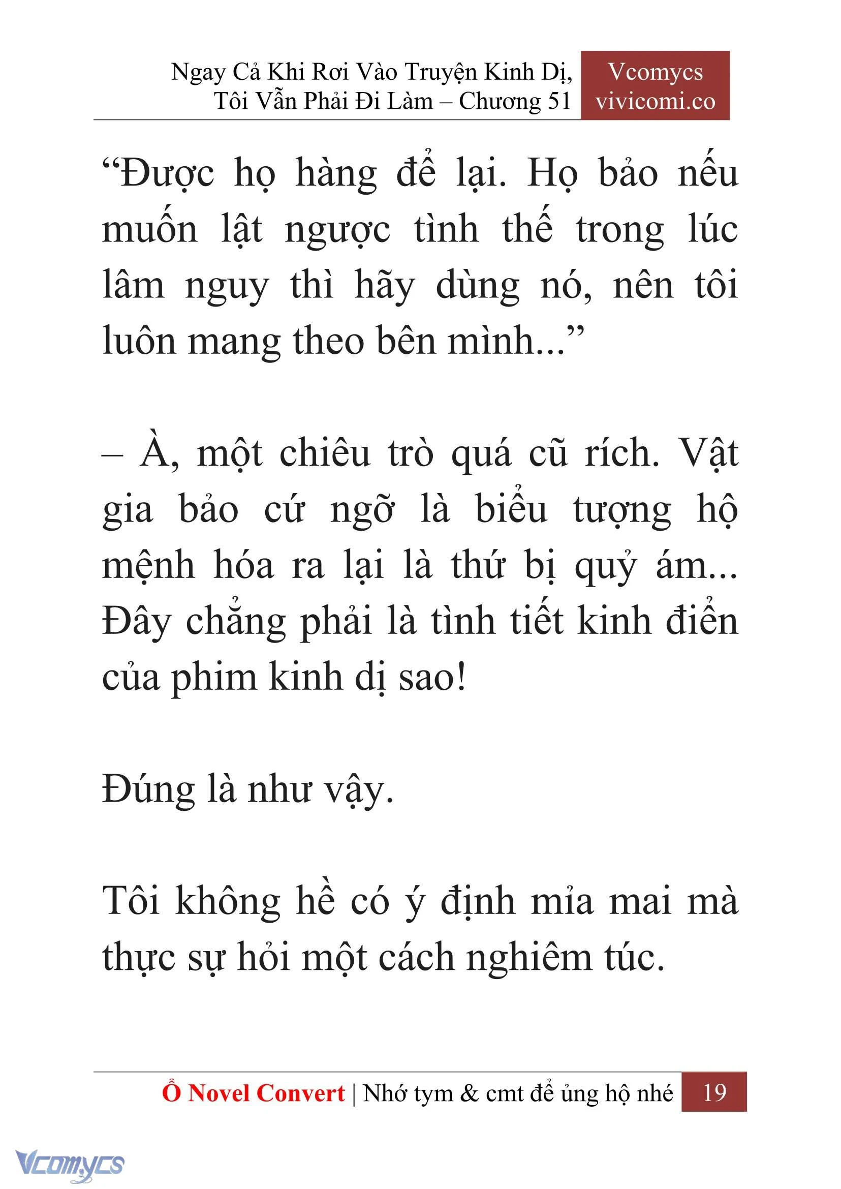 [Novel] Ngay Cả Khi Rơi Vào Truyện Kinh Dị, Tôi Vẫn Phải Đi Làm Chapter  51 - 21