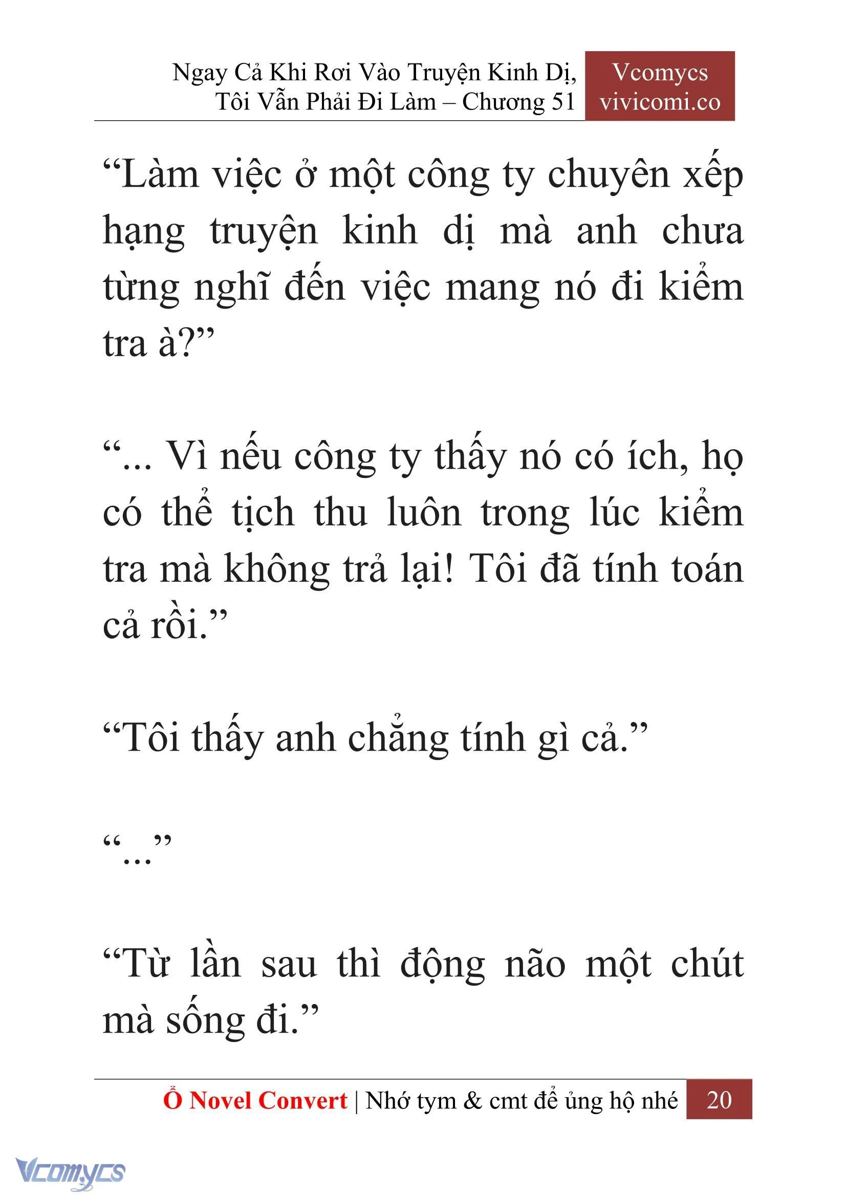 [Novel] Ngay Cả Khi Rơi Vào Truyện Kinh Dị, Tôi Vẫn Phải Đi Làm Chapter  51 - 22