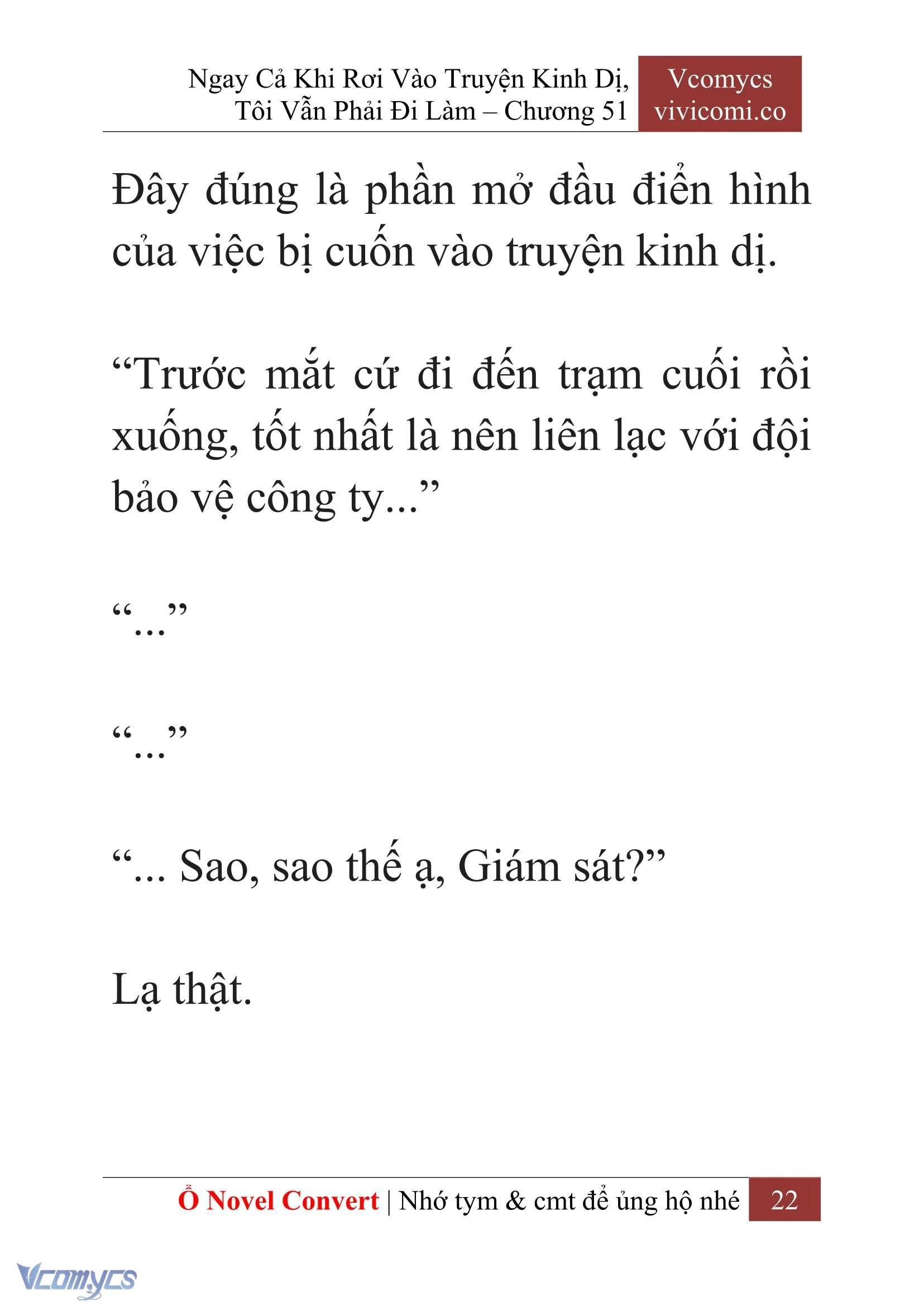 [Novel] Ngay Cả Khi Rơi Vào Truyện Kinh Dị, Tôi Vẫn Phải Đi Làm Chapter  51 - 24