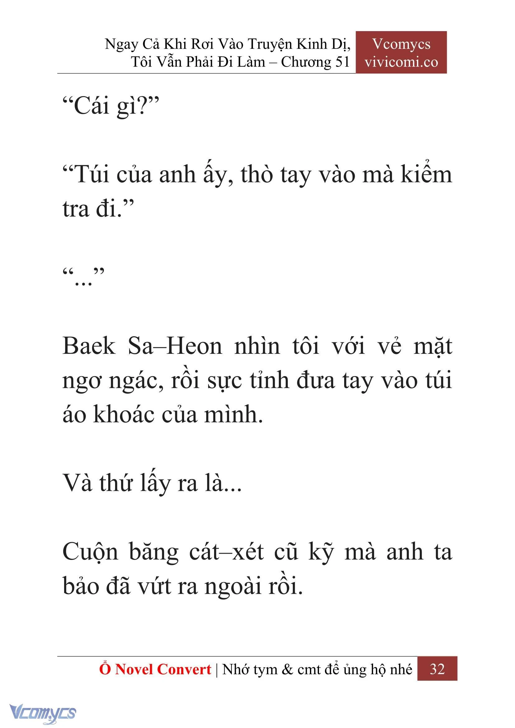 [Novel] Ngay Cả Khi Rơi Vào Truyện Kinh Dị, Tôi Vẫn Phải Đi Làm Chapter  51 - 34
