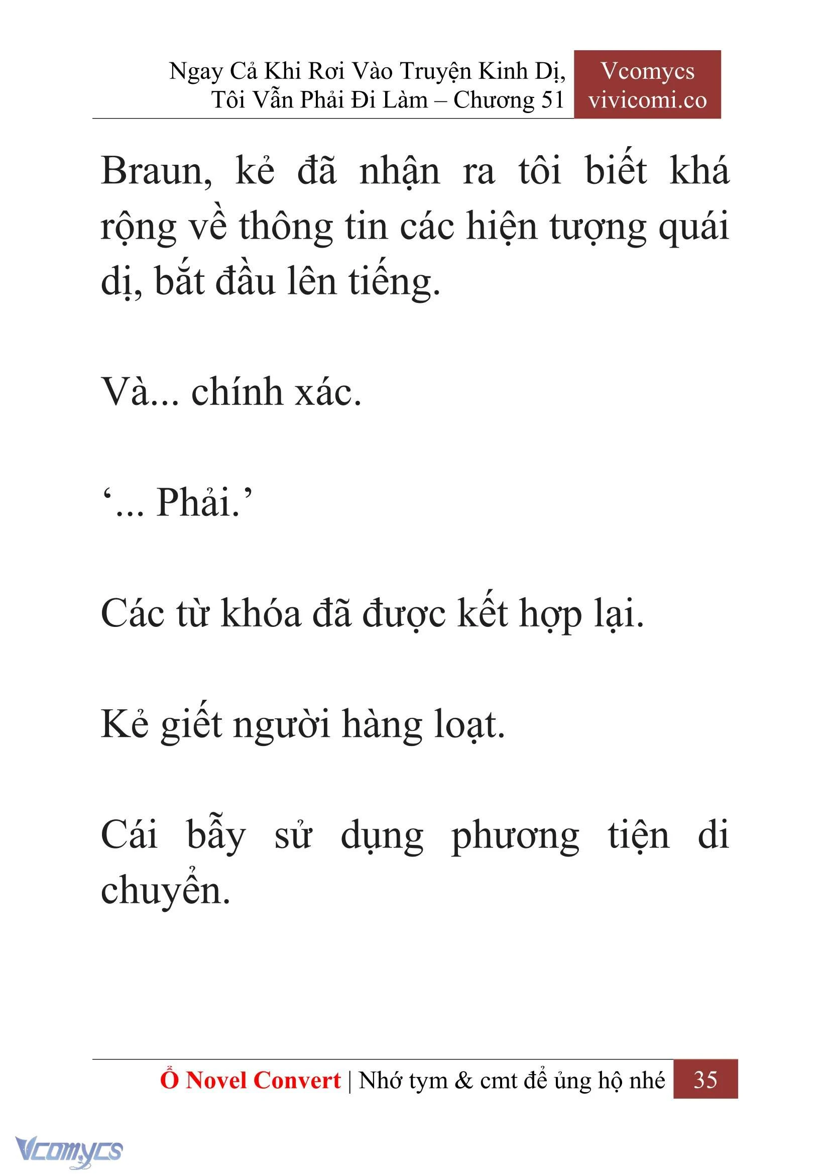 [Novel] Ngay Cả Khi Rơi Vào Truyện Kinh Dị, Tôi Vẫn Phải Đi Làm Chapter  51 - 37