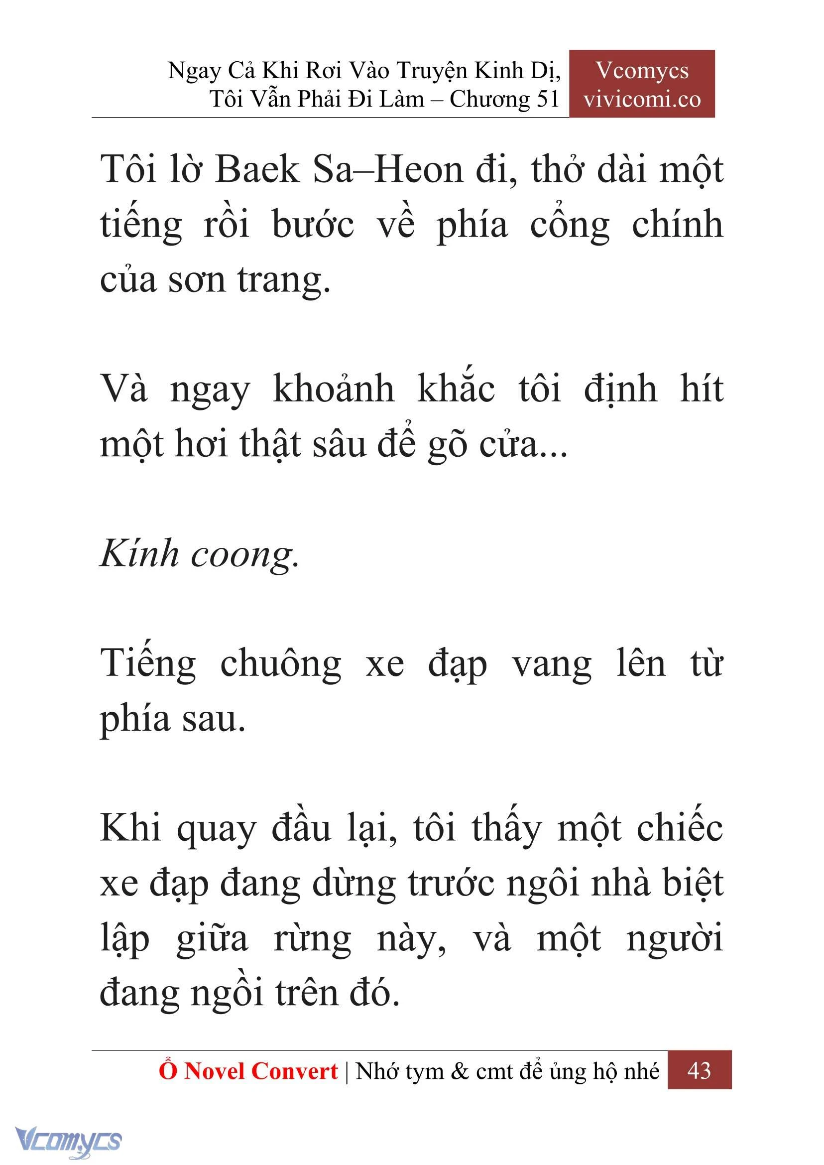 [Novel] Ngay Cả Khi Rơi Vào Truyện Kinh Dị, Tôi Vẫn Phải Đi Làm Chapter  51 - 45