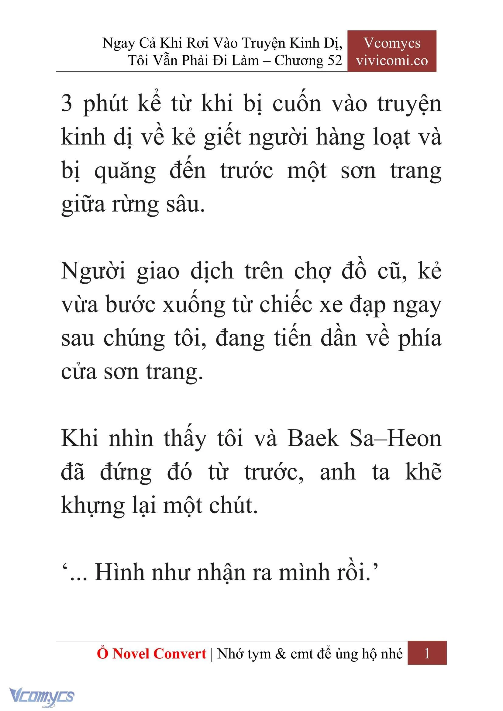 [Novel] Ngay Cả Khi Rơi Vào Truyện Kinh Dị, Tôi Vẫn Phải Đi Làm Chapter  52 - 3