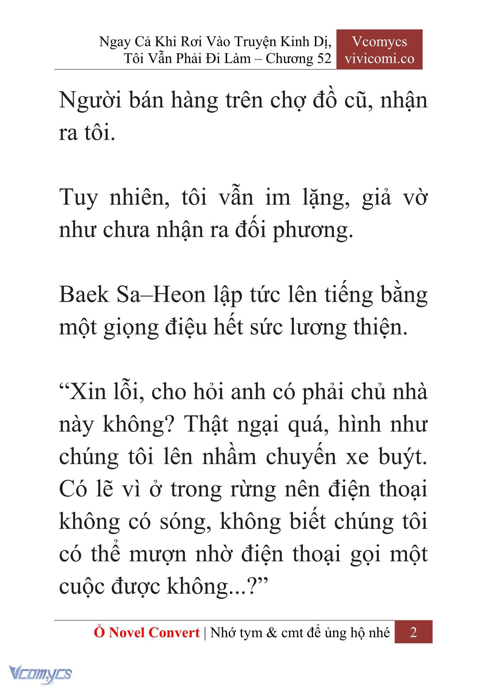 [Novel] Ngay Cả Khi Rơi Vào Truyện Kinh Dị, Tôi Vẫn Phải Đi Làm Chapter  52 - 4
