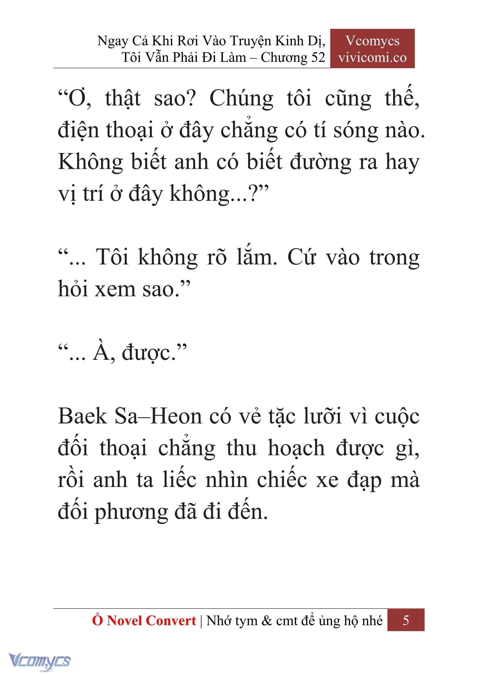 [Novel] Ngay Cả Khi Rơi Vào Truyện Kinh Dị, Tôi Vẫn Phải Đi Làm Chapter  52 - 7