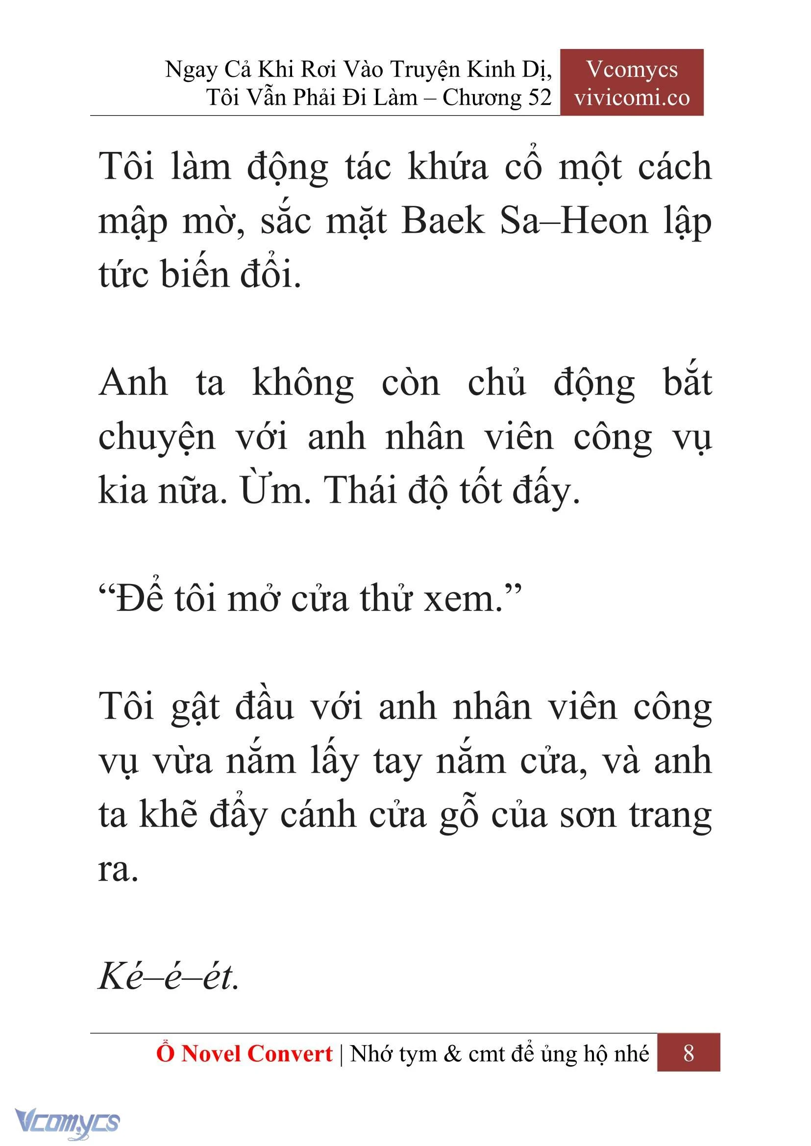 [Novel] Ngay Cả Khi Rơi Vào Truyện Kinh Dị, Tôi Vẫn Phải Đi Làm Chapter  52 - 10