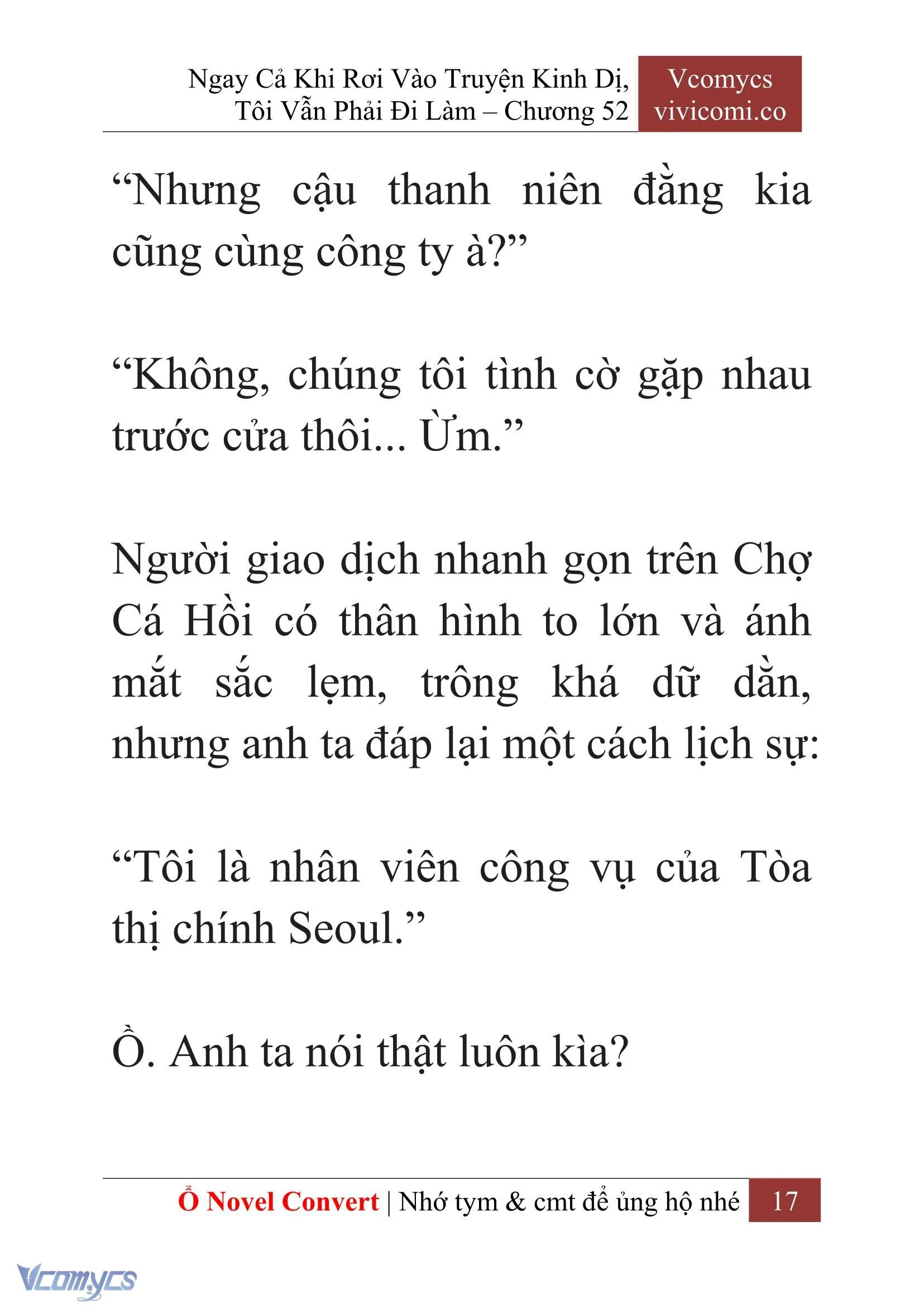 [Novel] Ngay Cả Khi Rơi Vào Truyện Kinh Dị, Tôi Vẫn Phải Đi Làm Chapter  52 - 19