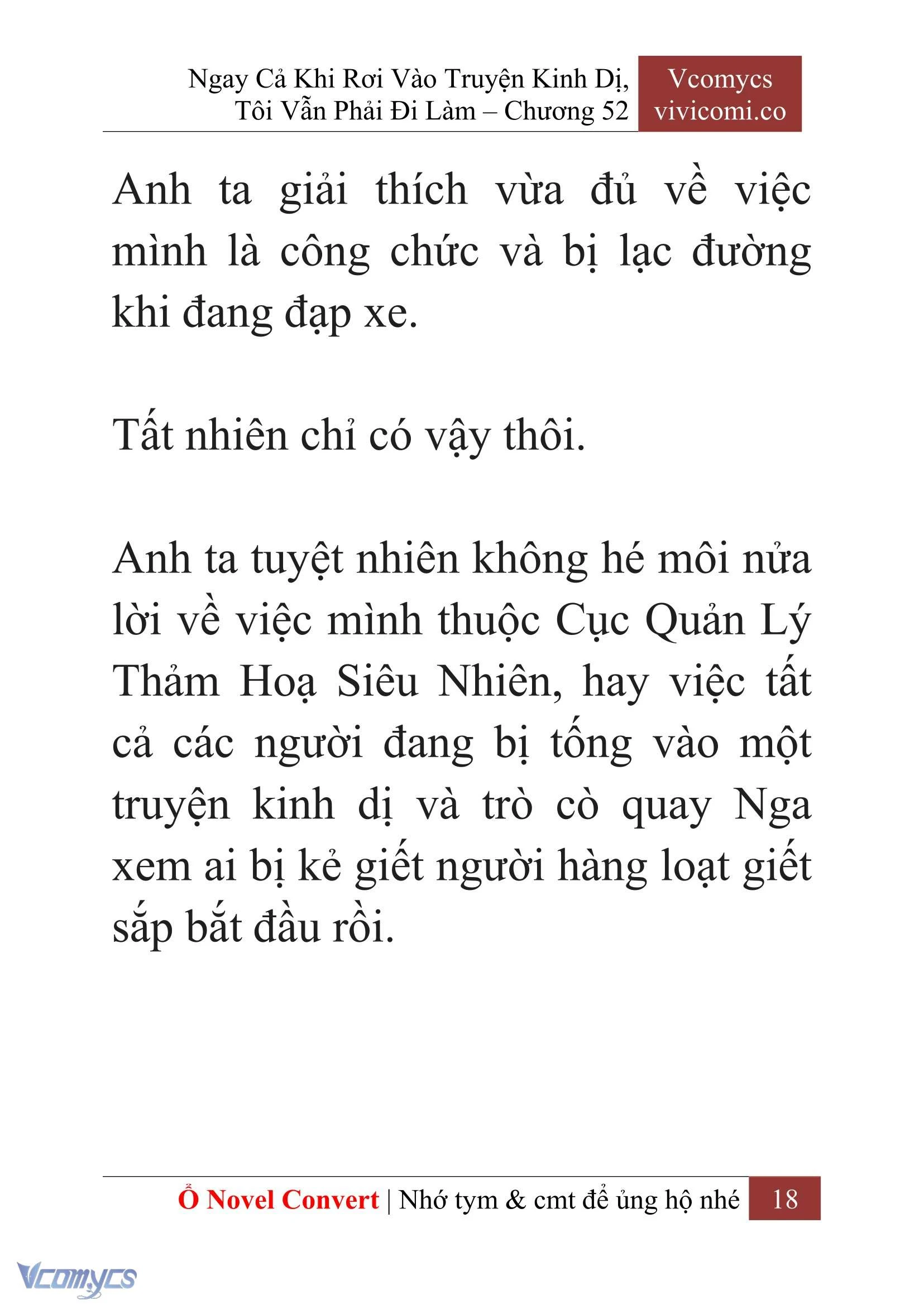 [Novel] Ngay Cả Khi Rơi Vào Truyện Kinh Dị, Tôi Vẫn Phải Đi Làm Chapter  52 - 20